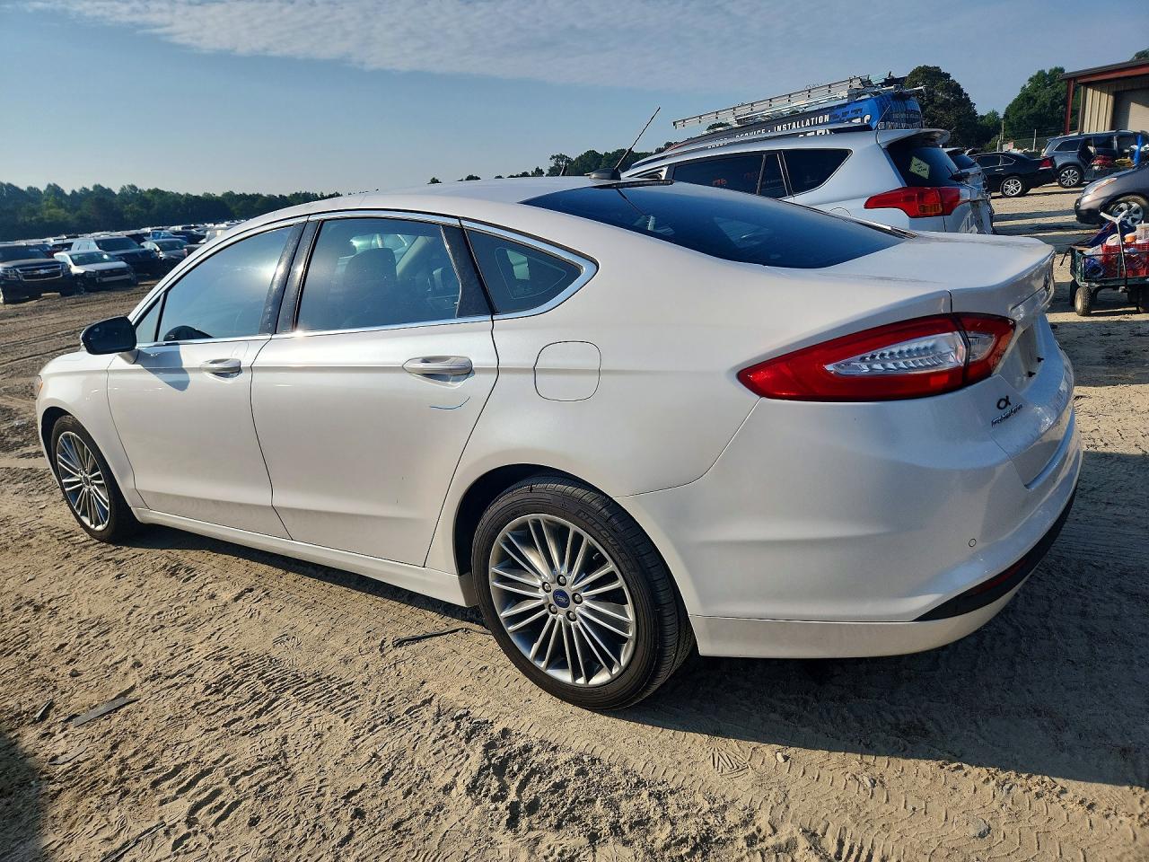 2014 Ford Fusion Se White vin: 3FA6P0HD7ER385499