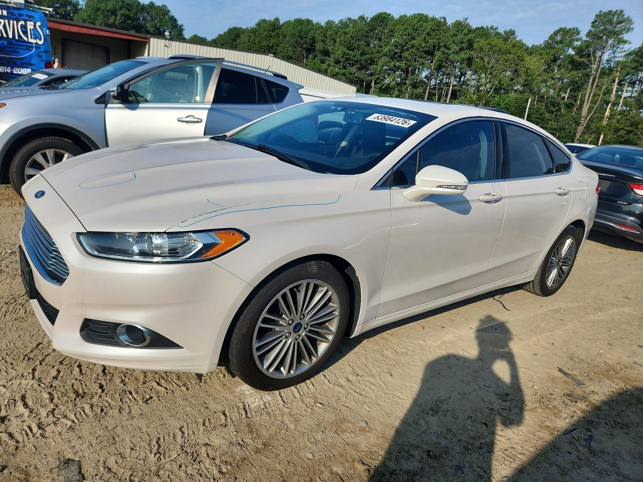 2014 Ford Fusion Se Белый vin: 3FA6P0HD7ER385499