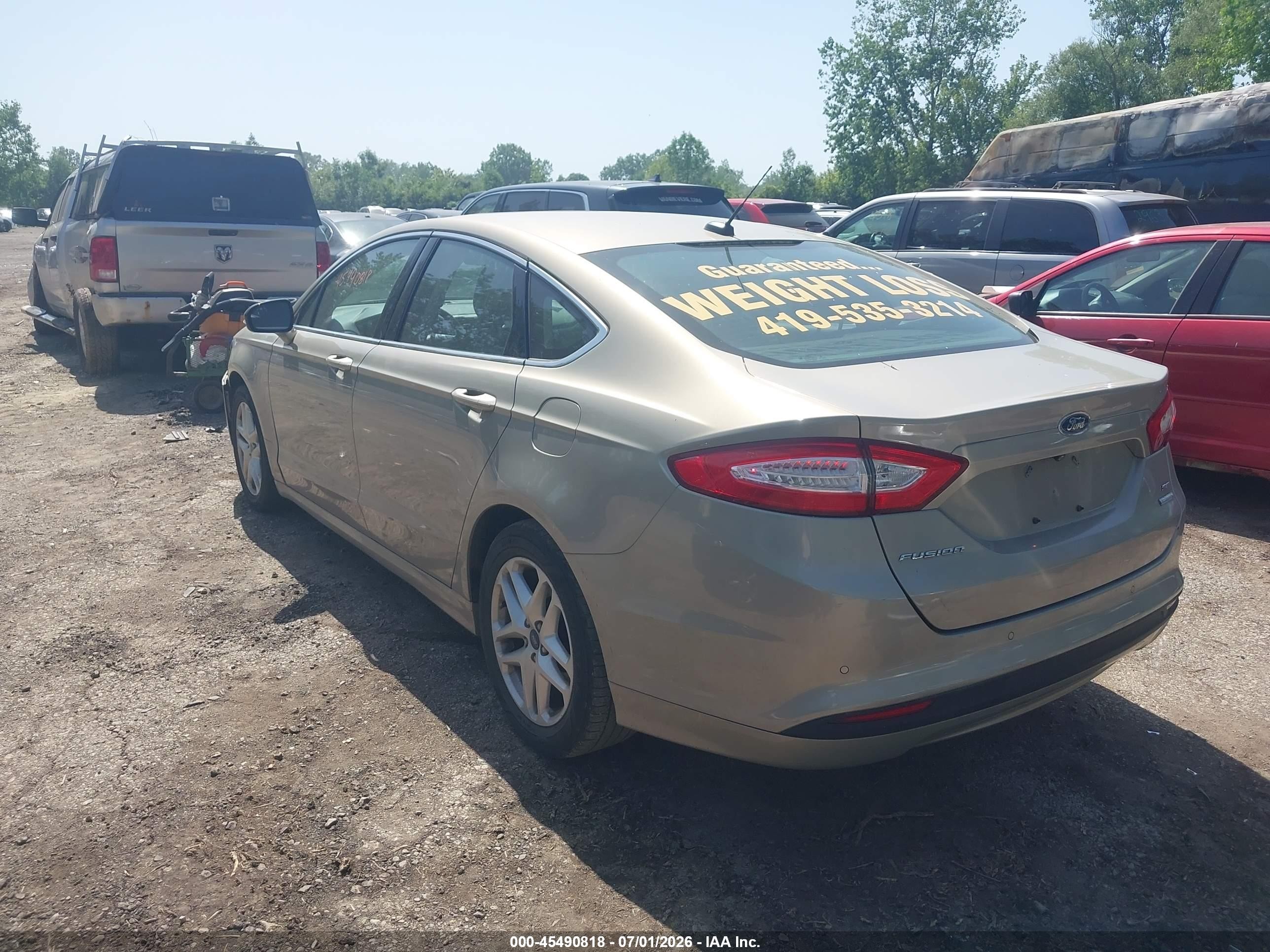 2015 Ford Fusion Se Gold vin: 3FA6P0HD7FR116615