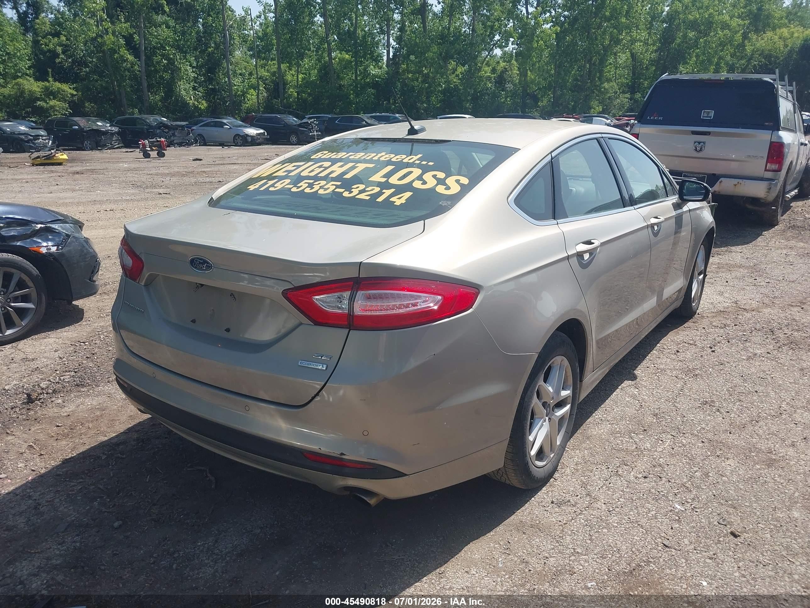 2015 Ford Fusion Se Gold vin: 3FA6P0HD7FR116615
