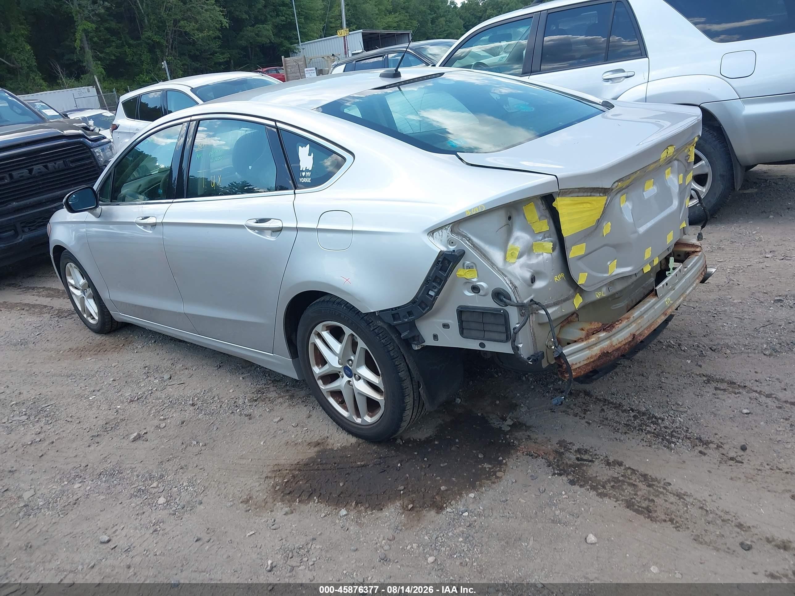 2015 Ford Fusion Se Silver vin: 3FA6P0HD7FR138551