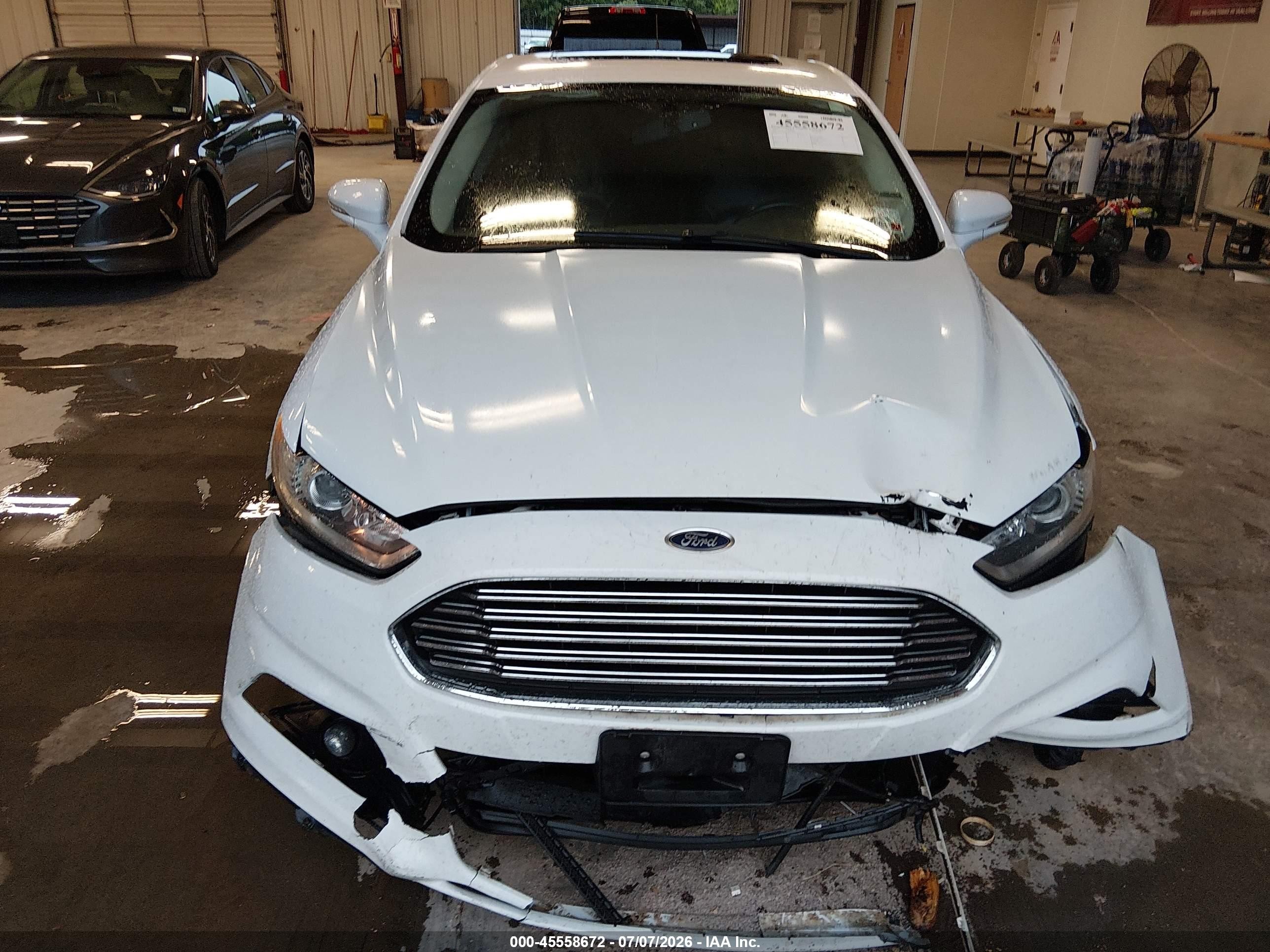 2015 Ford Fusion Se White vin: 3FA6P0HD7FR144964