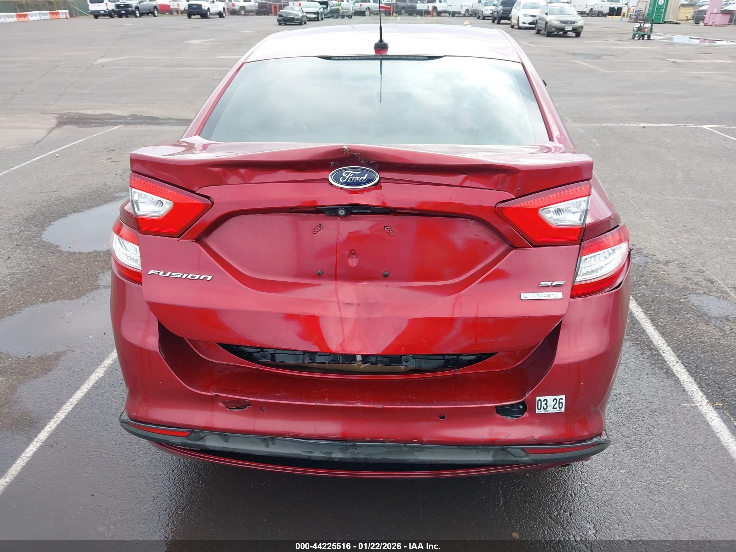 2015 Ford Fusion Se Red vin: 3FA6P0HD7FR199141