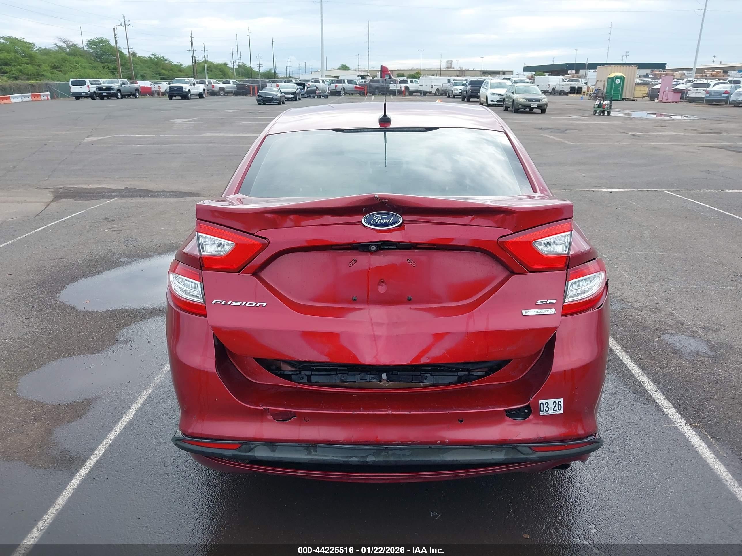 2015 Ford Fusion Se Red vin: 3FA6P0HD7FR199141