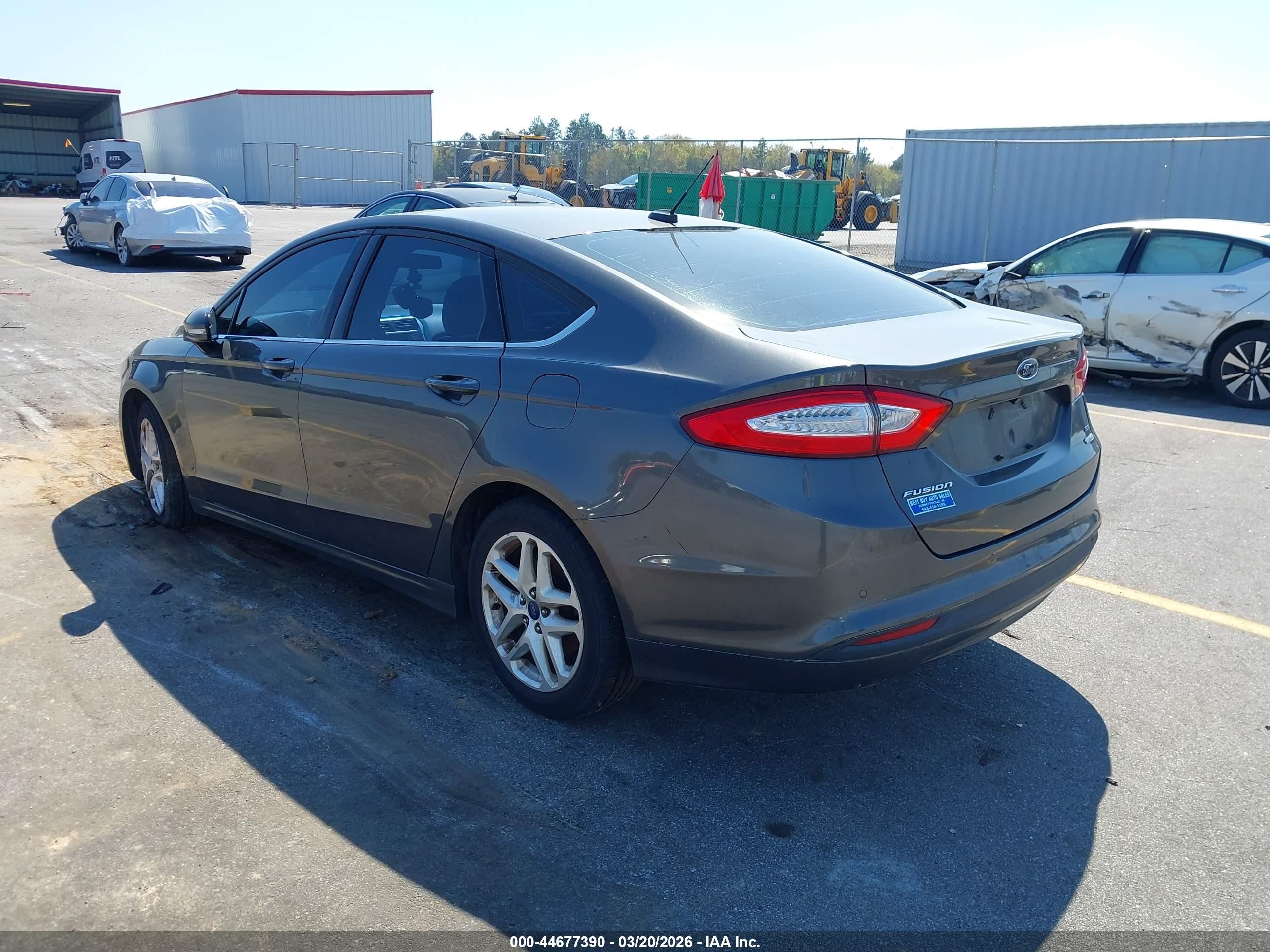 2015 Ford Fusion Se Серый vin: 3FA6P0HD7FR207089