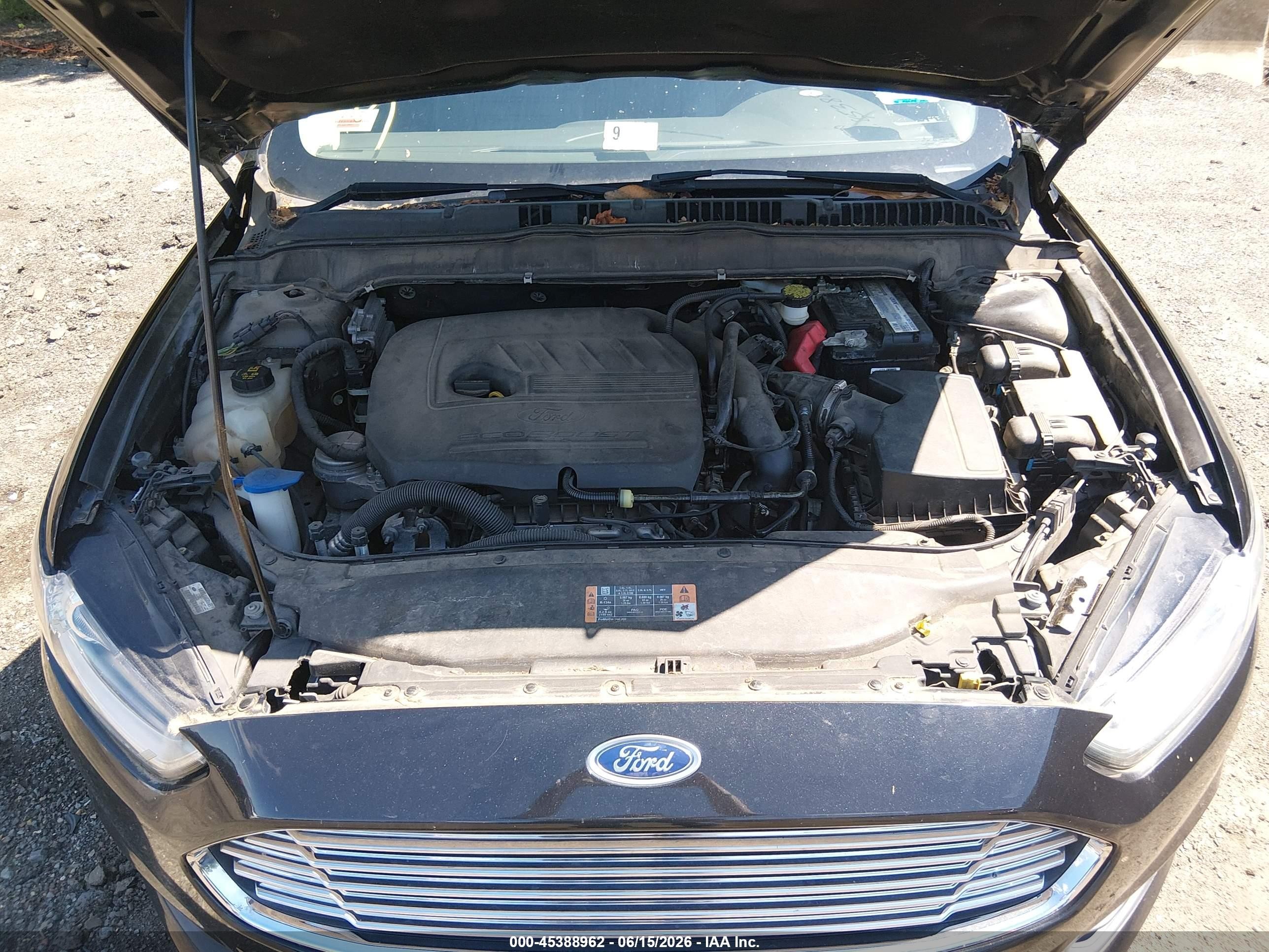 2015 Ford Fusion Se Black vin: 3FA6P0HD7FR220022