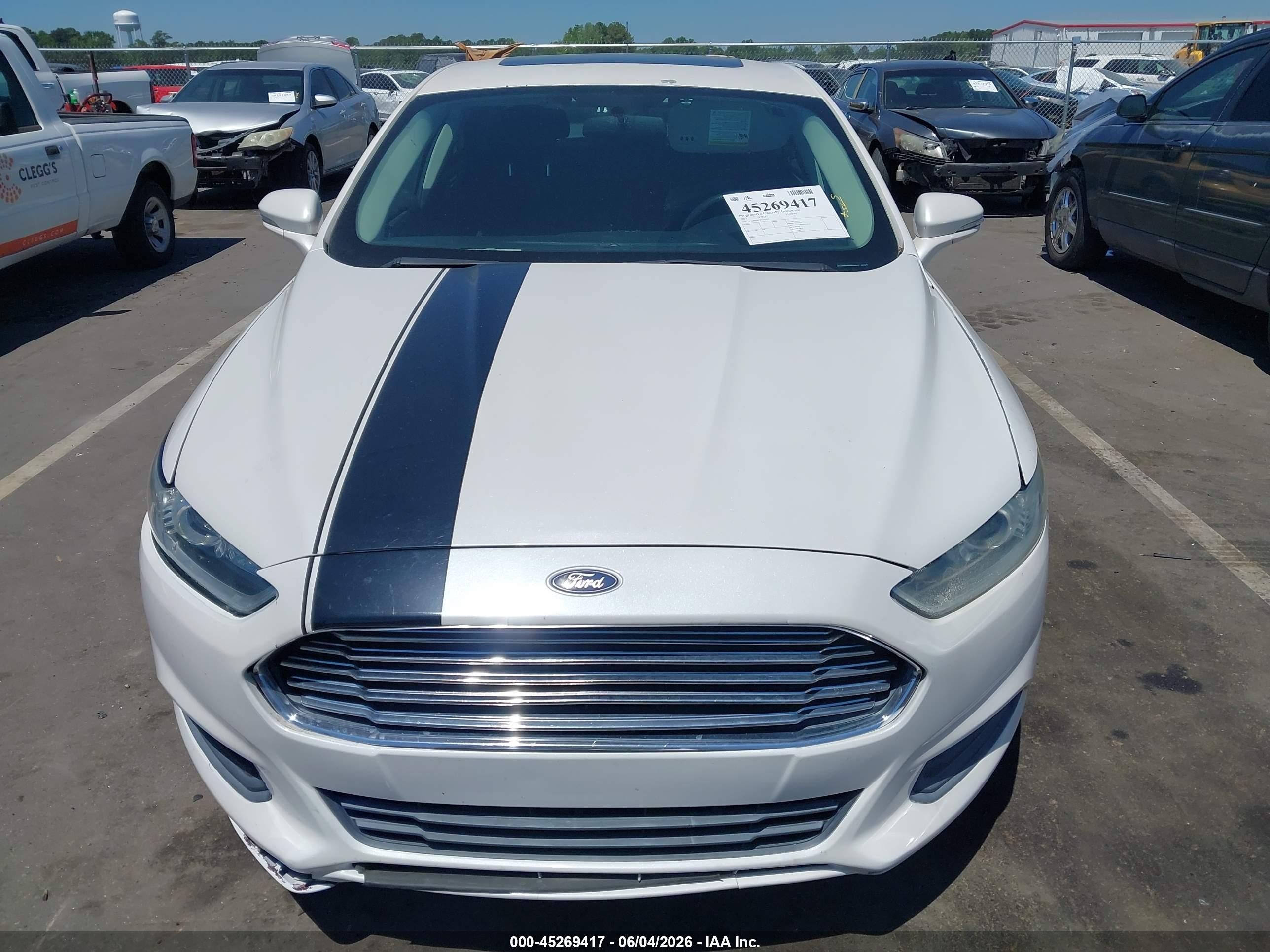 2015 Ford Fusion Se Белый vin: 3FA6P0HD7FR232851