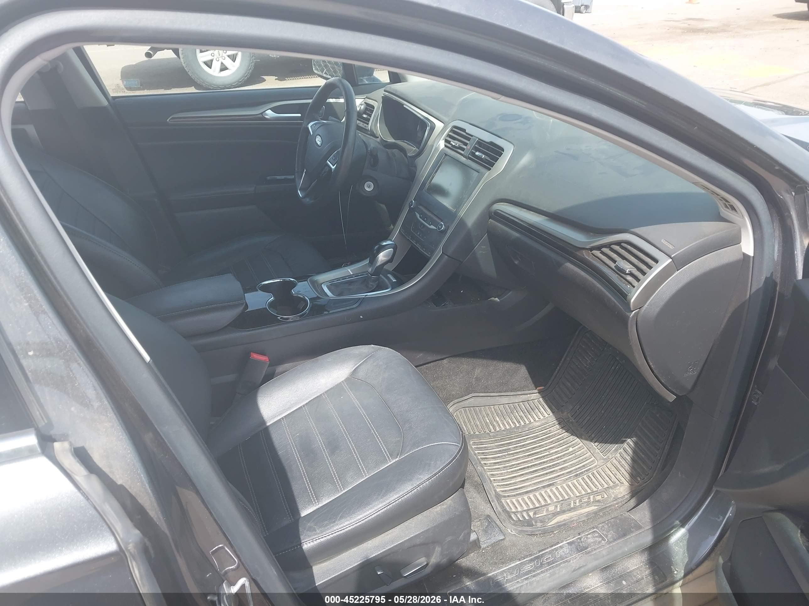 2015 Ford Fusion Se Gray vin: 3FA6P0HD7FR272847