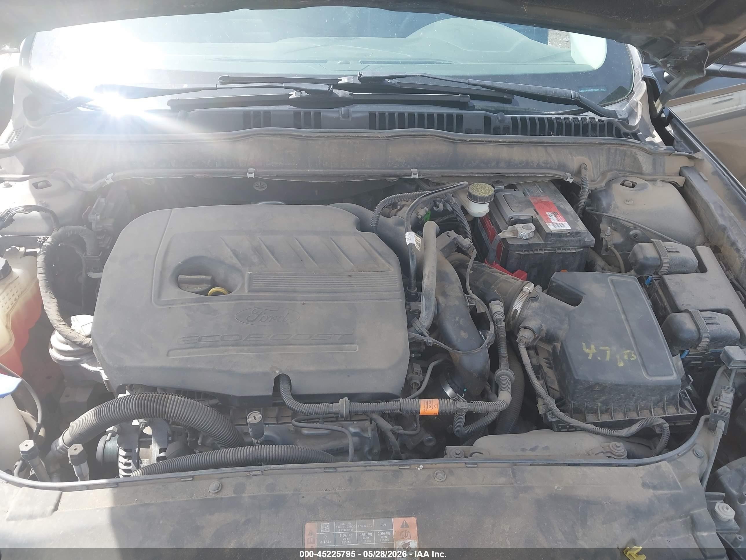 2015 Ford Fusion Se Gray vin: 3FA6P0HD7FR272847