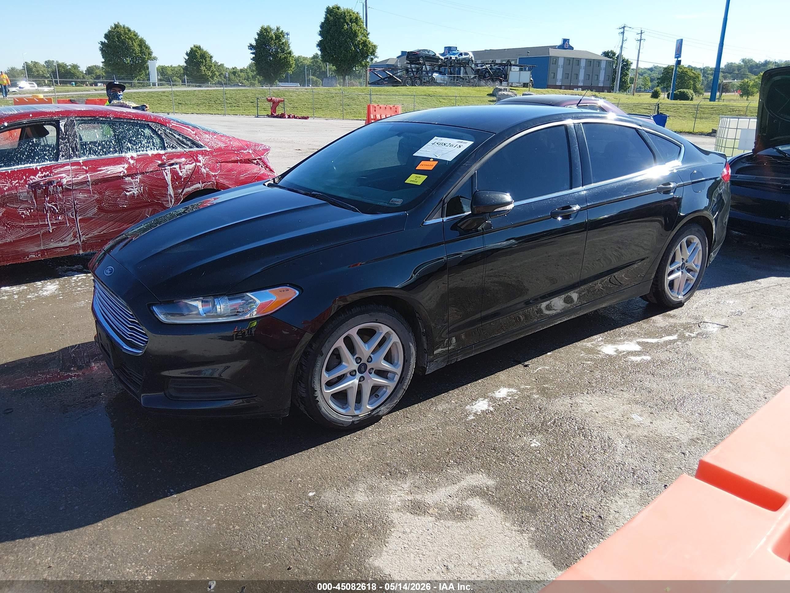 2016 Ford Fusion Se Black vin: 3FA6P0HD7GR165539
