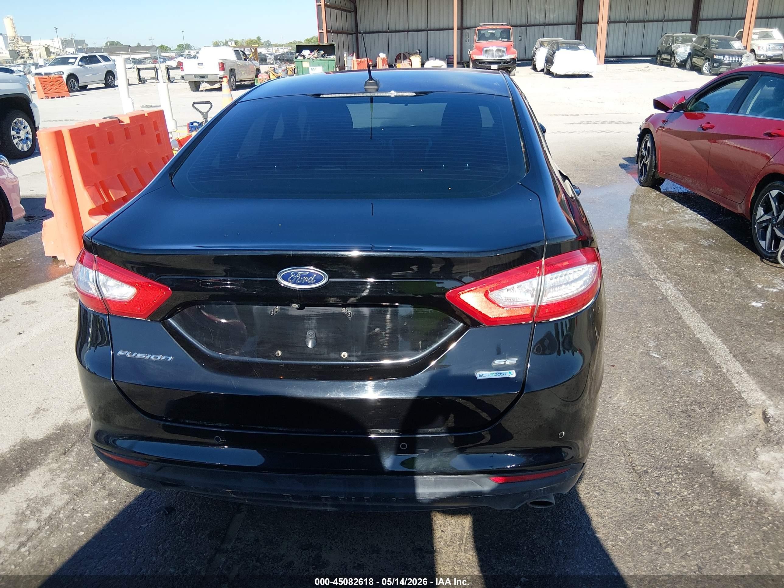 2016 Ford Fusion Se Black vin: 3FA6P0HD7GR165539