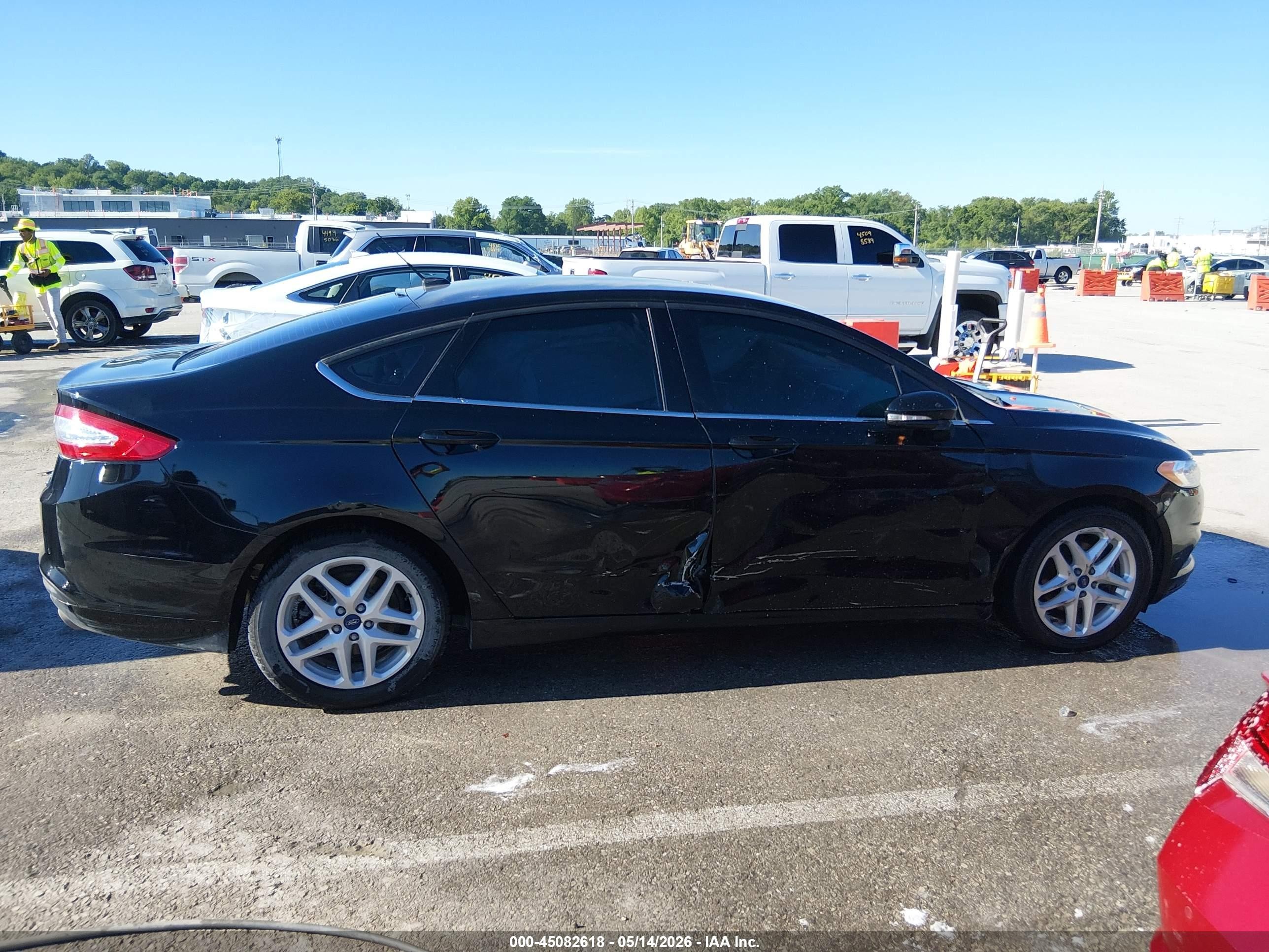 2016 Ford Fusion Se Black vin: 3FA6P0HD7GR165539