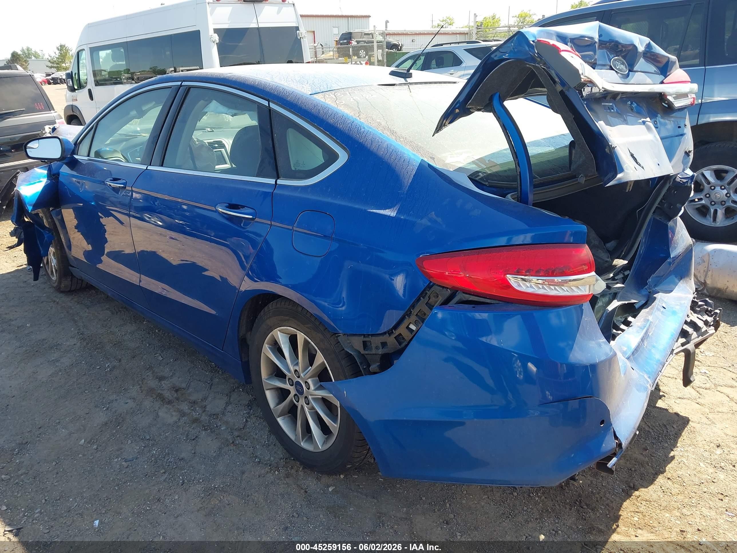 2017 Ford Fusion Se Синий vin: 3FA6P0HD7HR194377