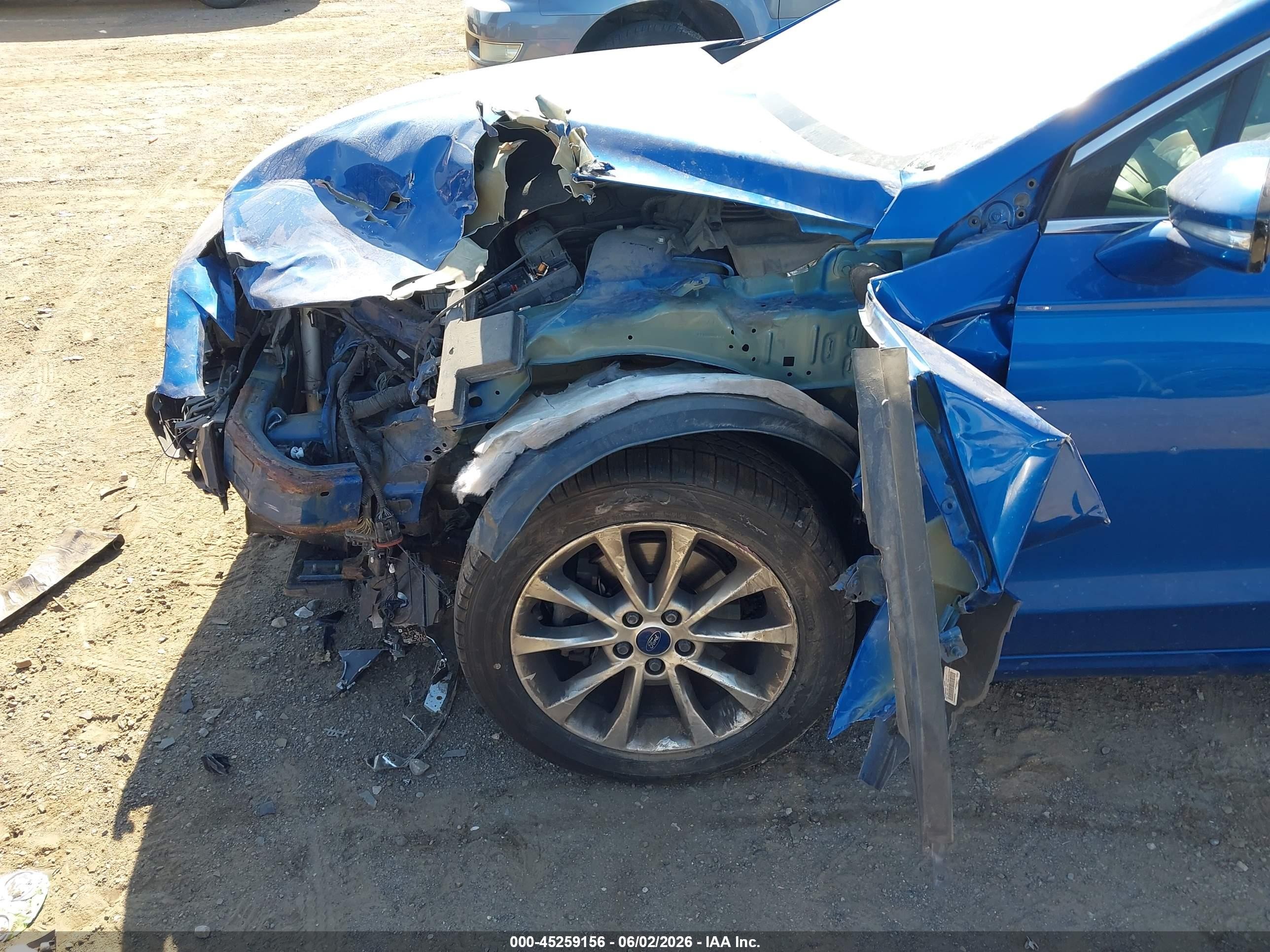 2017 Ford Fusion Se Синий vin: 3FA6P0HD7HR194377