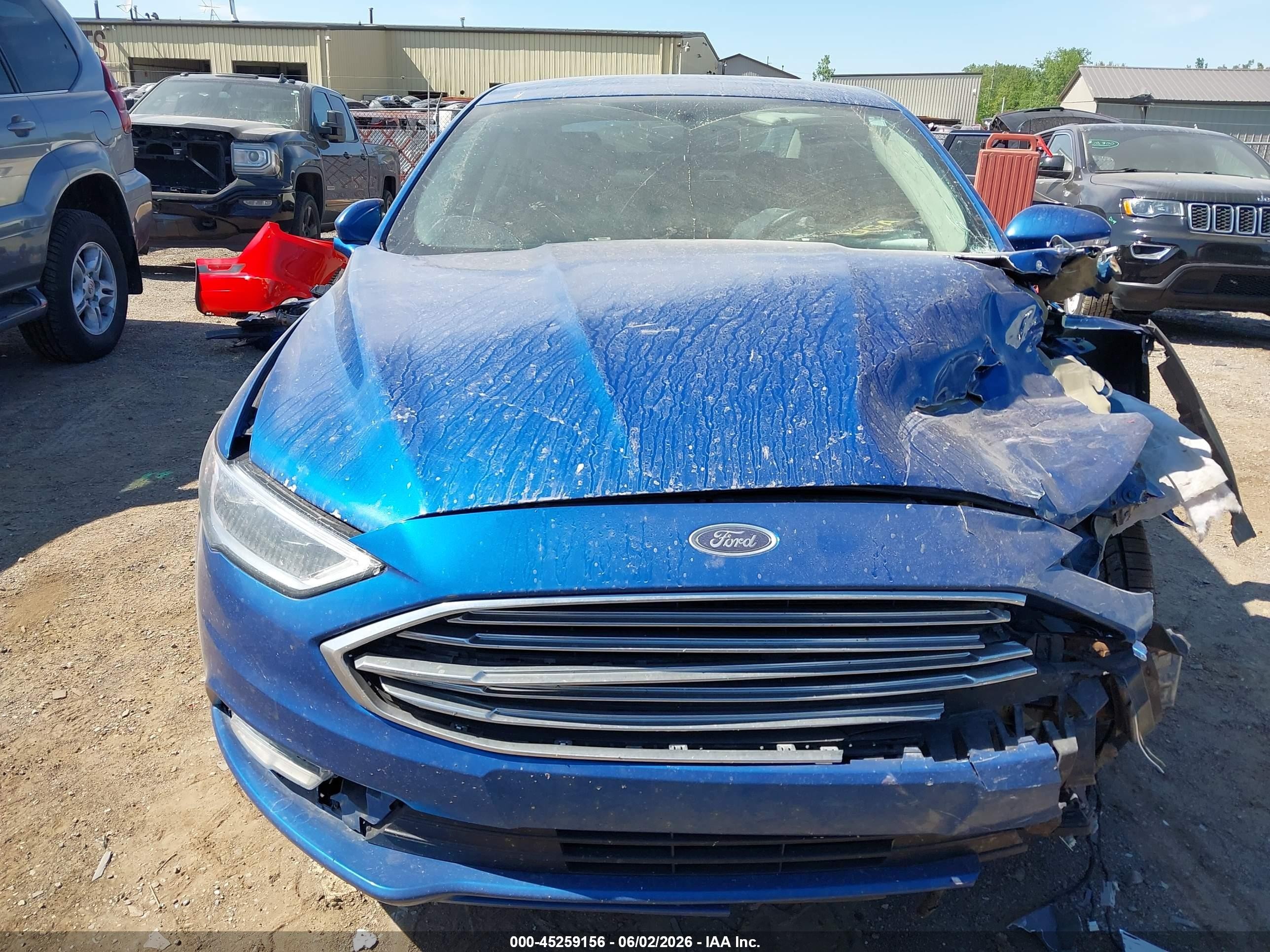 2017 Ford Fusion Se Синий vin: 3FA6P0HD7HR194377