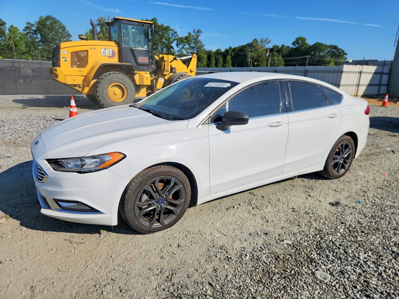 2018 Ford Fusion Se White vin: 3FA6P0HD7JR144214