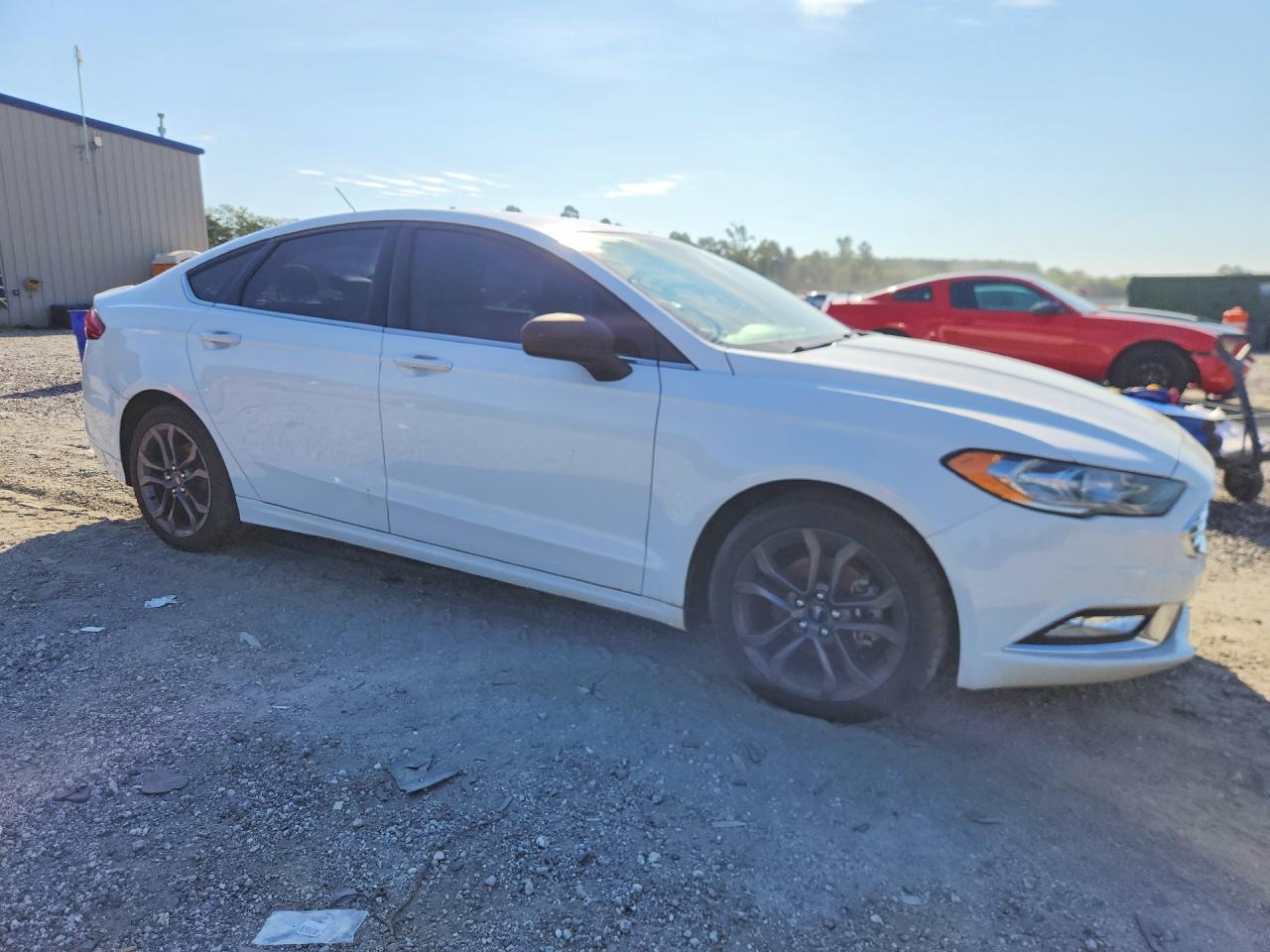 2018 Ford Fusion Se White vin: 3FA6P0HD7JR144214
