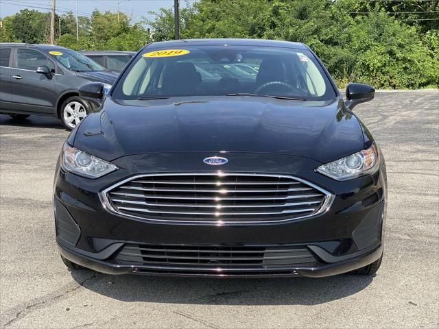 2019 Ford Fusion Se Black vin: 3FA6P0HD7KR209421