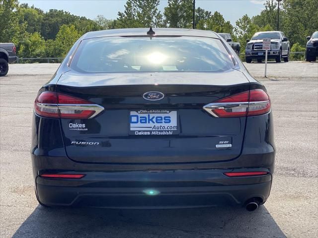 2019 Ford Fusion Se Black vin: 3FA6P0HD7KR209421