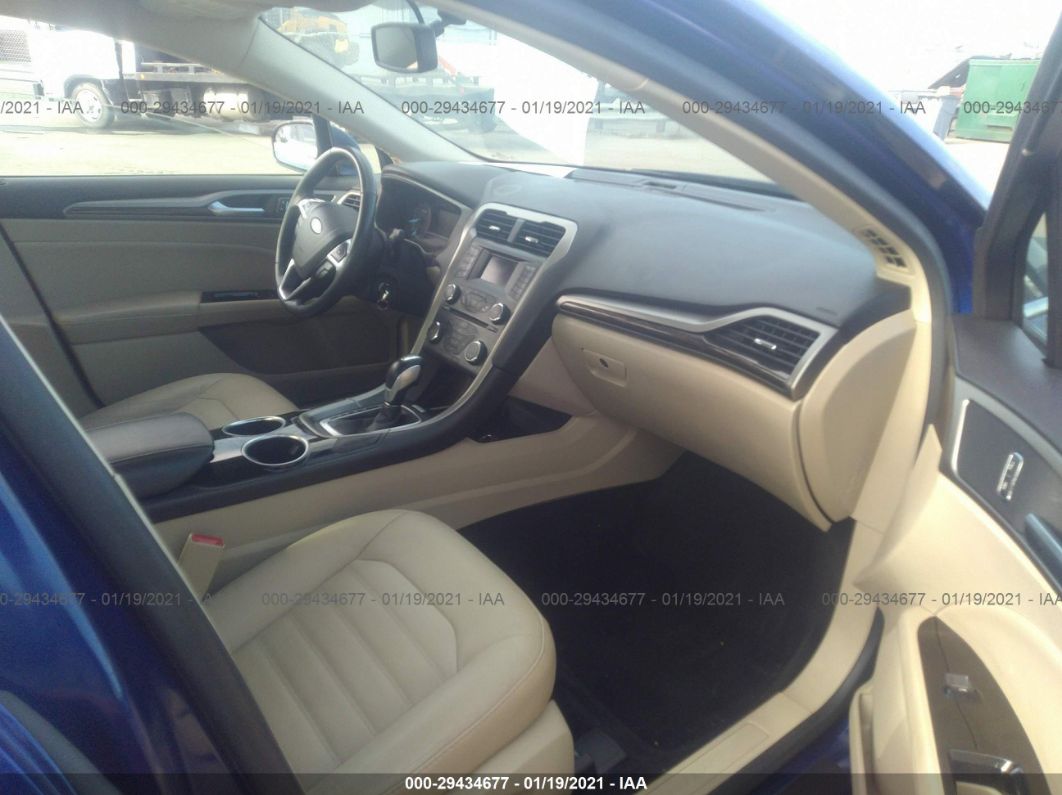 2014 Ford Fusion Se Blue vin: 3FA6P0HD8ER116198