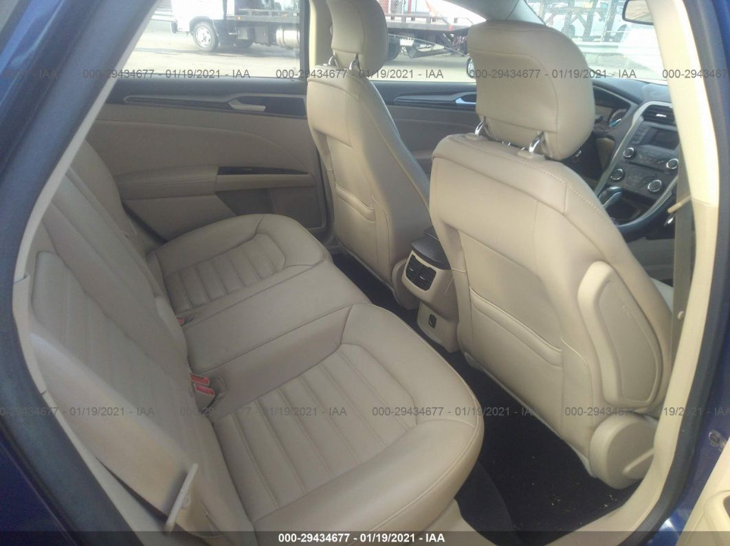 2014 Ford Fusion Se Blue vin: 3FA6P0HD8ER116198