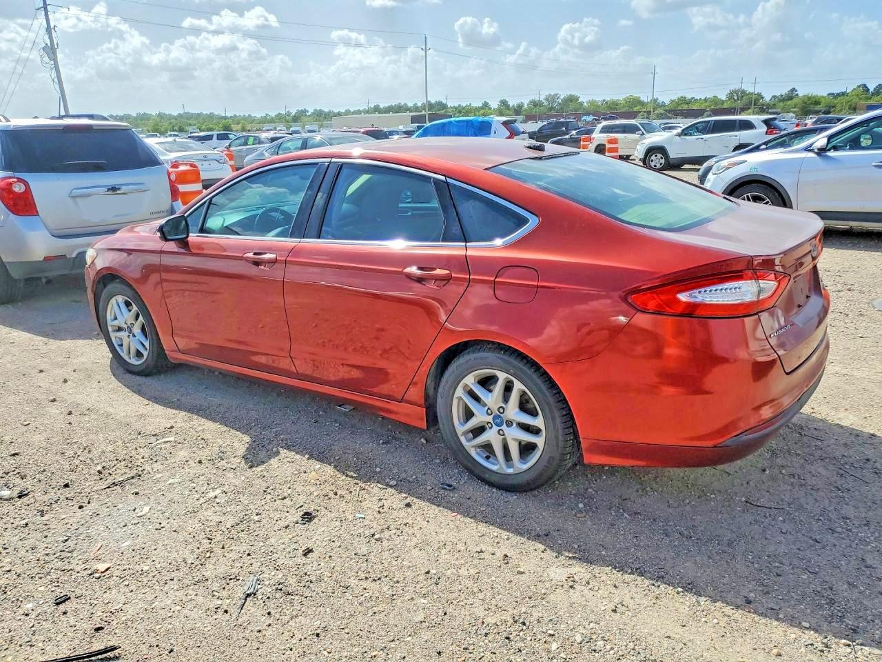 2014 Ford Fusion Se Orange vin: 3FA6P0HD8ER142056