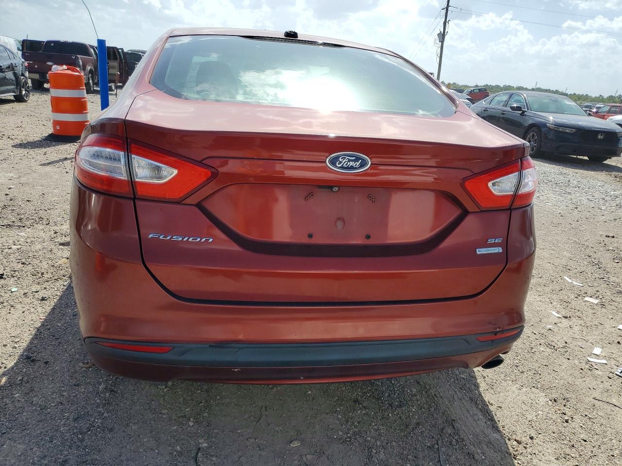2014 Ford Fusion Se Orange vin: 3FA6P0HD8ER142056
