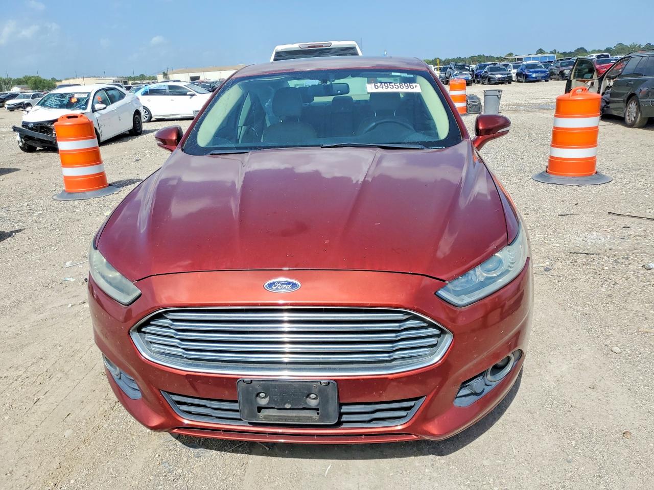 2014 Ford Fusion Se Orange vin: 3FA6P0HD8ER142056