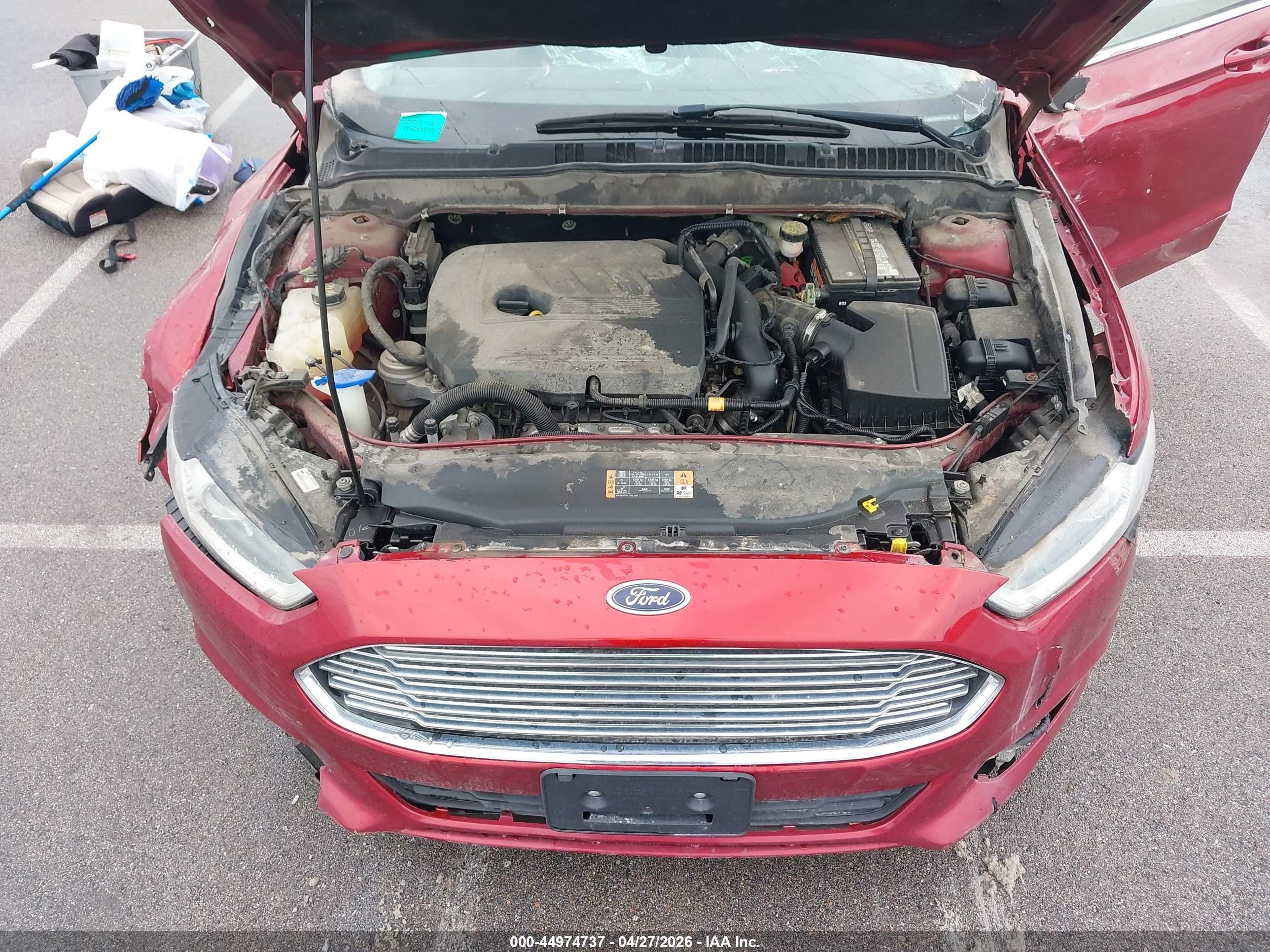 2014 Ford Fusion Se Red vin: 3FA6P0HD8ER157480
