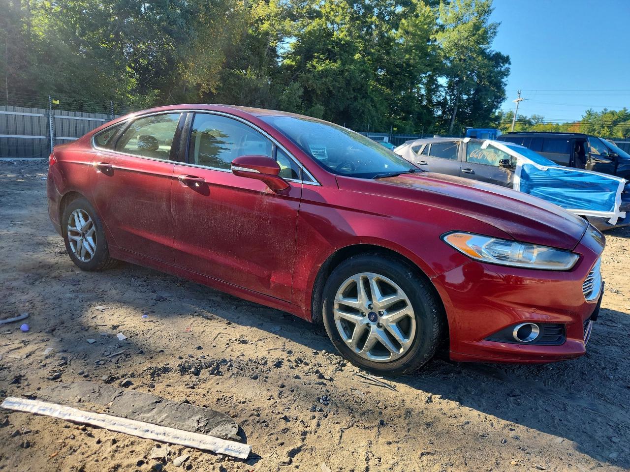 2014 Ford Fusion Se Maroon vin: 3FA6P0HD8ER161271
