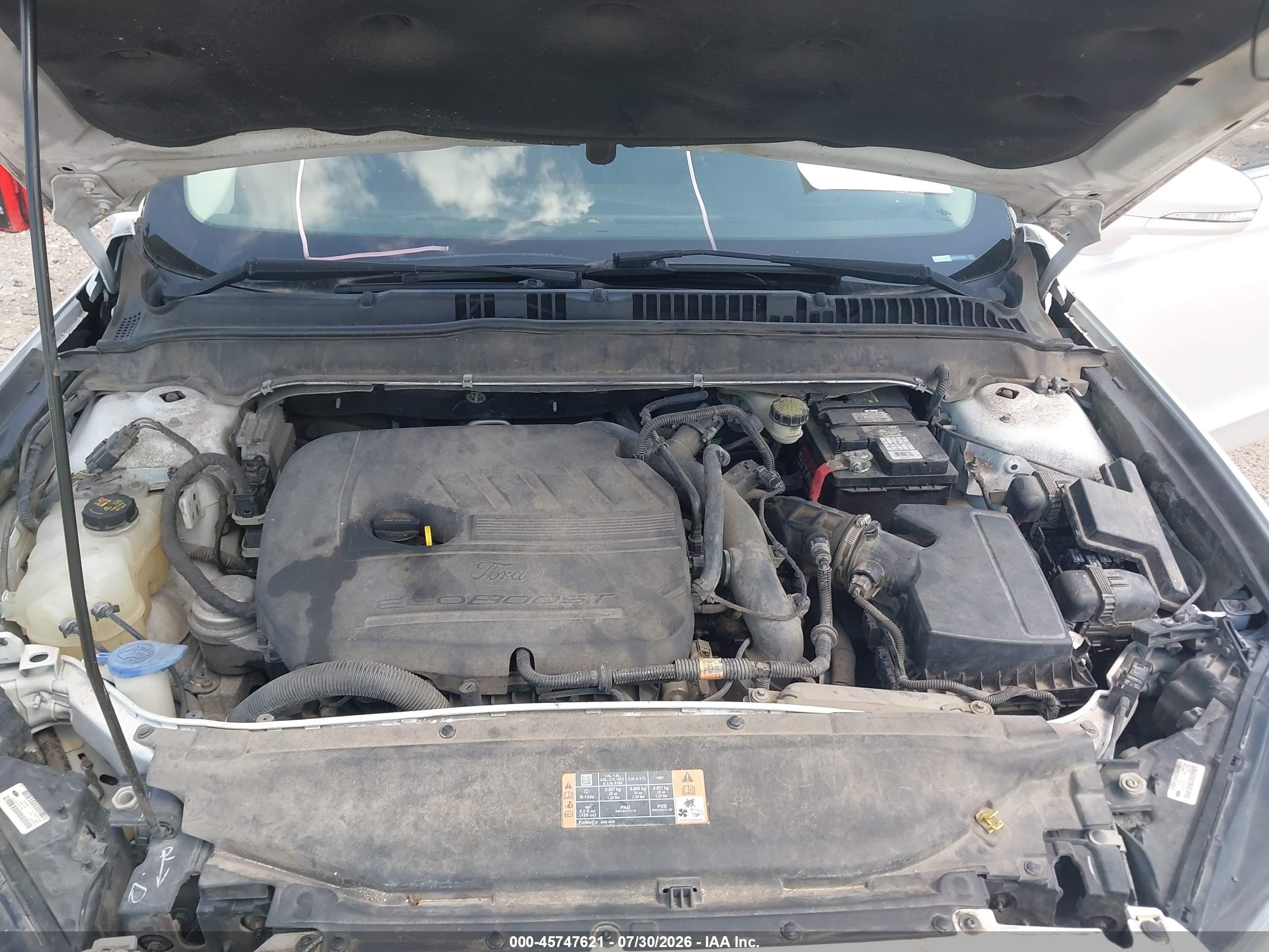 2014 Ford Fusion Se White vin: 3FA6P0HD8ER161996