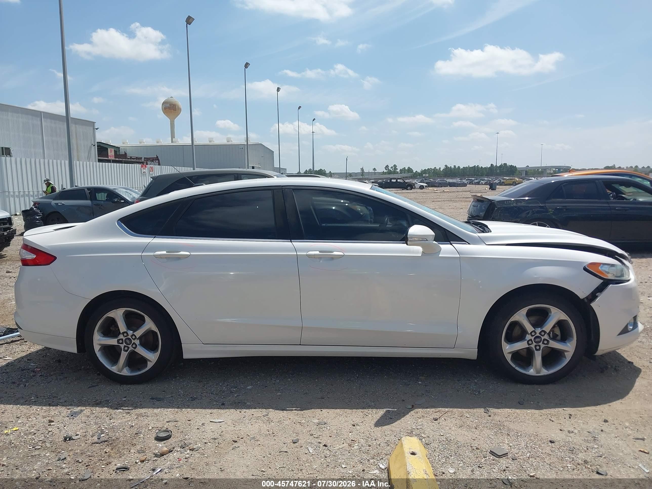 2014 Ford Fusion Se White vin: 3FA6P0HD8ER161996