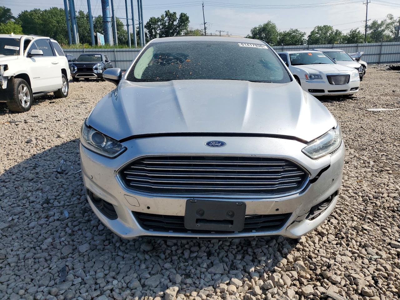 2014 Ford Fusion Se Silver vin: 3FA6P0HD8ER174618