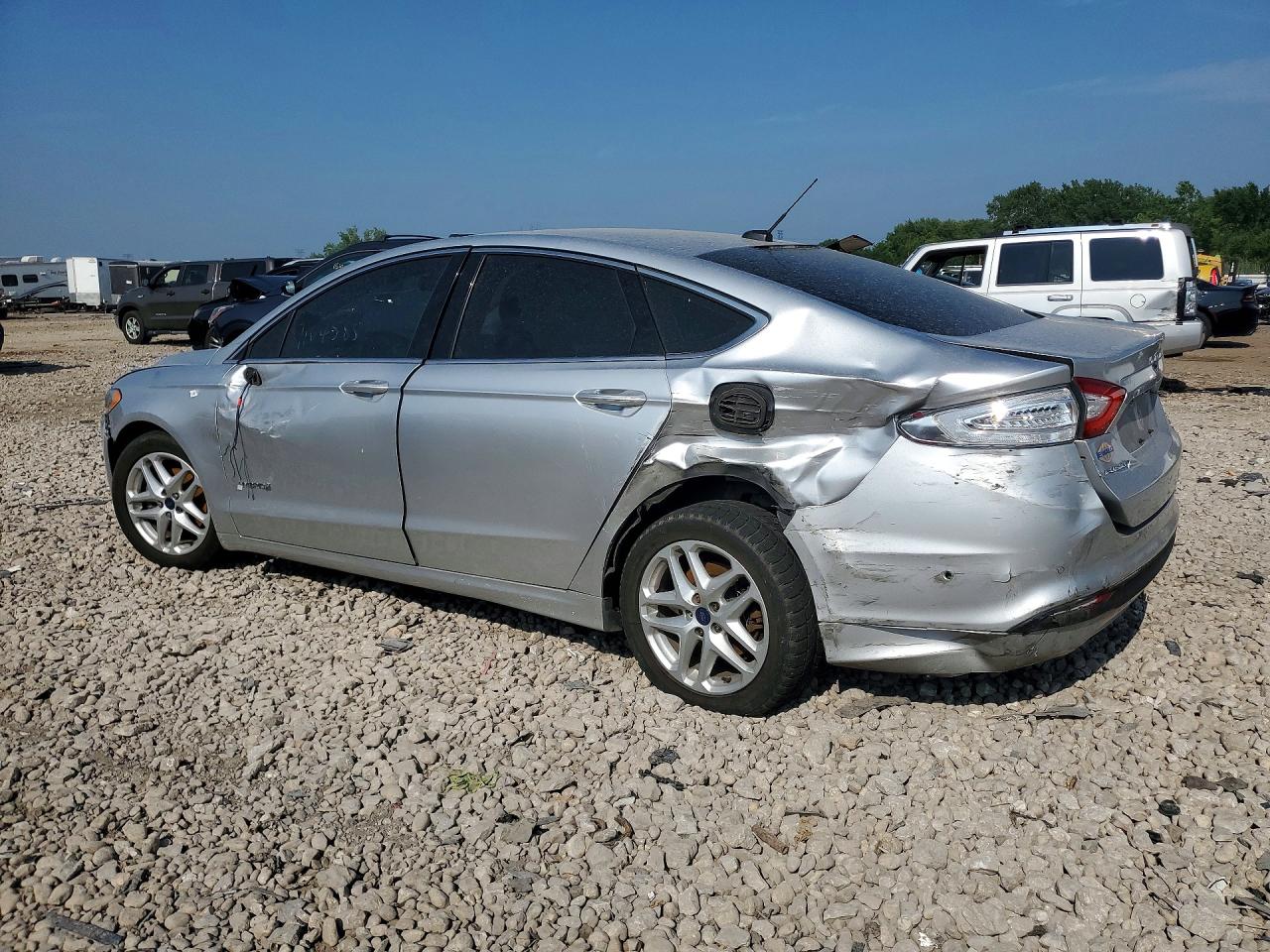 2014 Ford Fusion Se Silver vin: 3FA6P0HD8ER174618