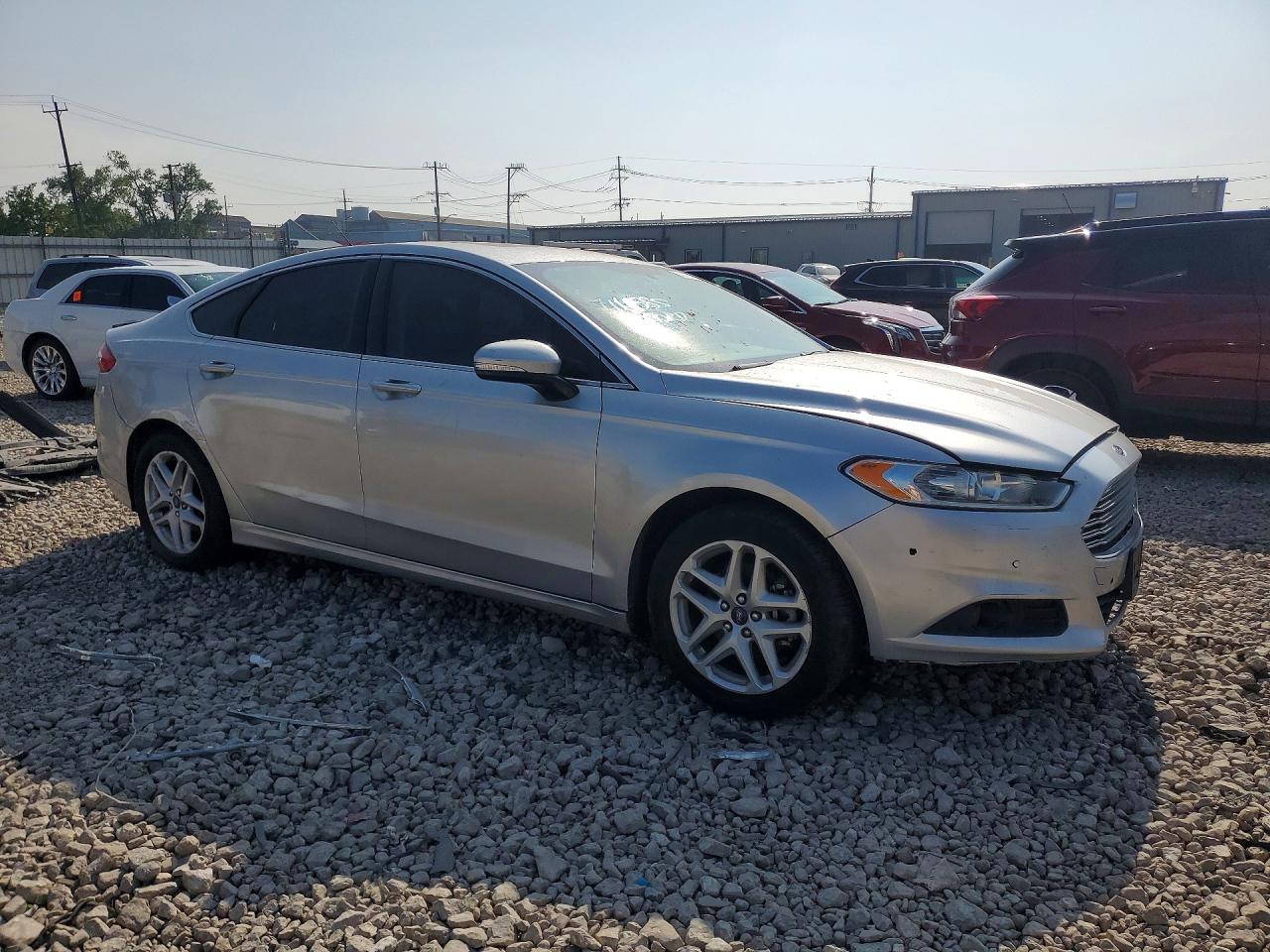 2014 Ford Fusion Se Silver vin: 3FA6P0HD8ER174618