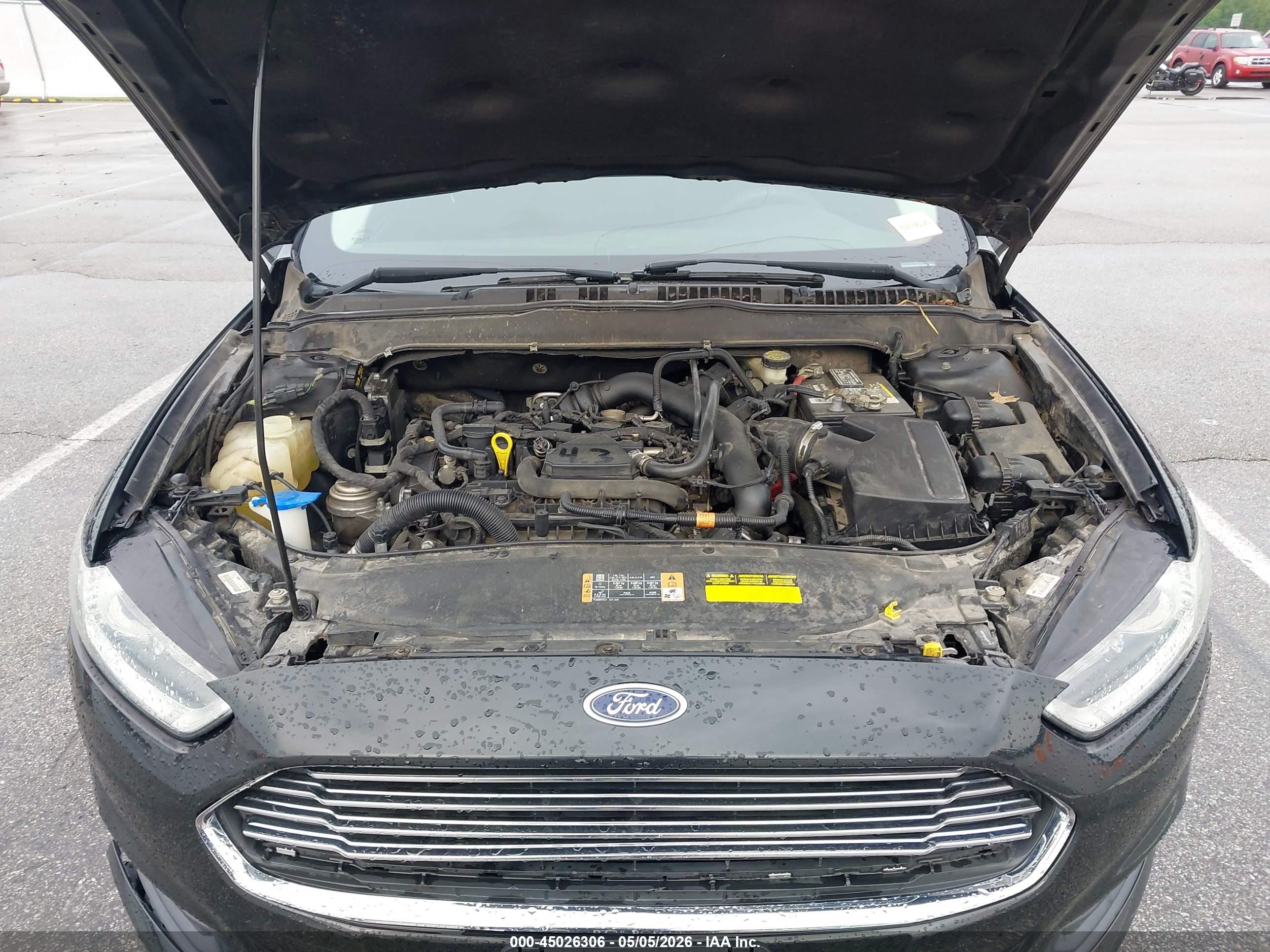 2014 Ford Fusion Se Черный vin: 3FA6P0HD8ER179527