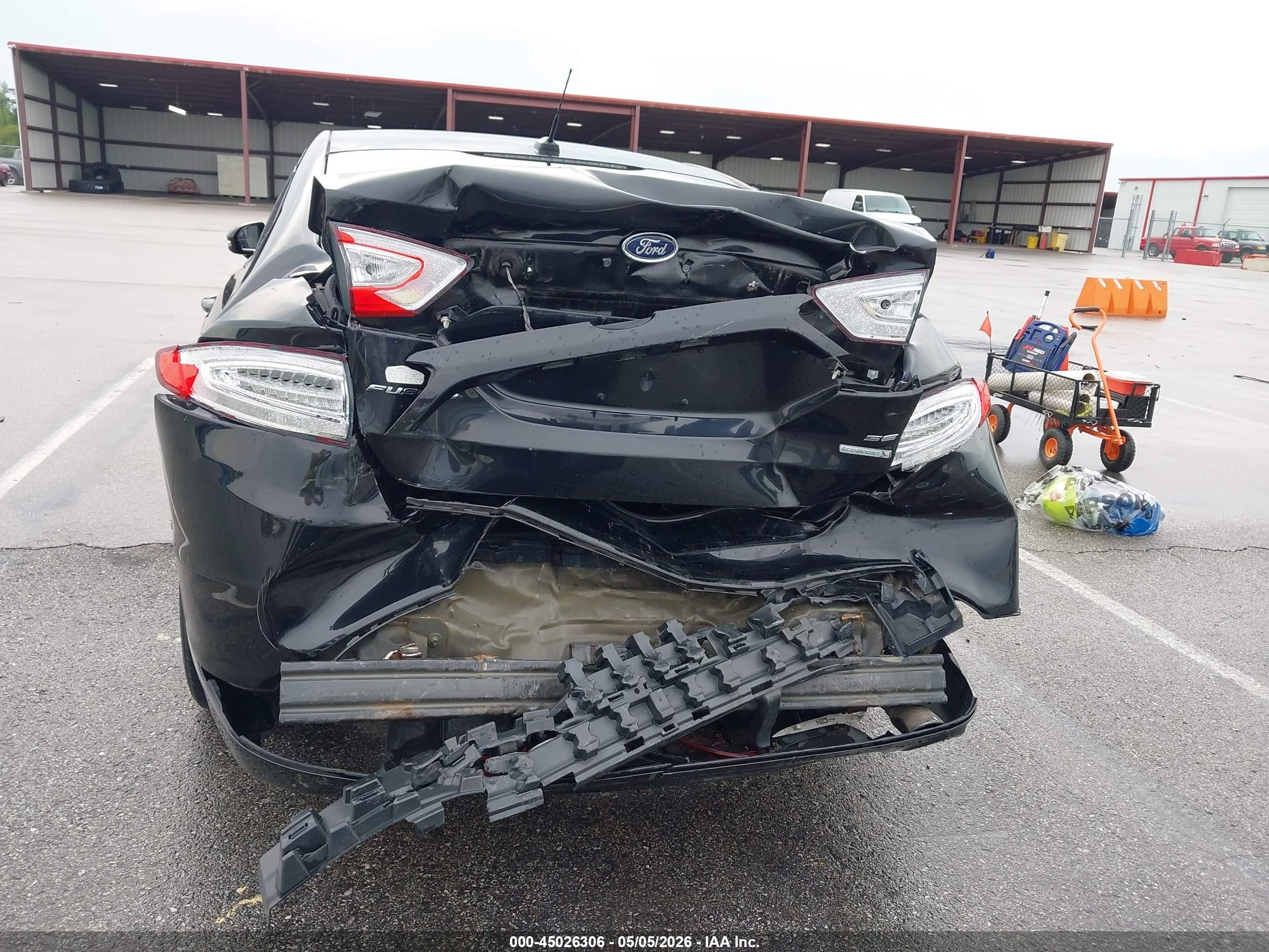 2014 Ford Fusion Se Черный vin: 3FA6P0HD8ER179527