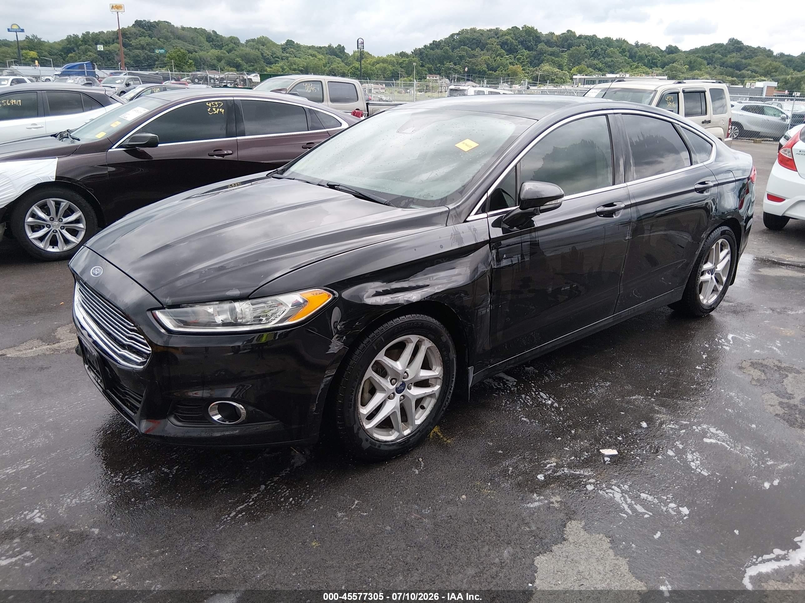 2014 Ford Fusion Se Black vin: 3FA6P0HD8ER241153