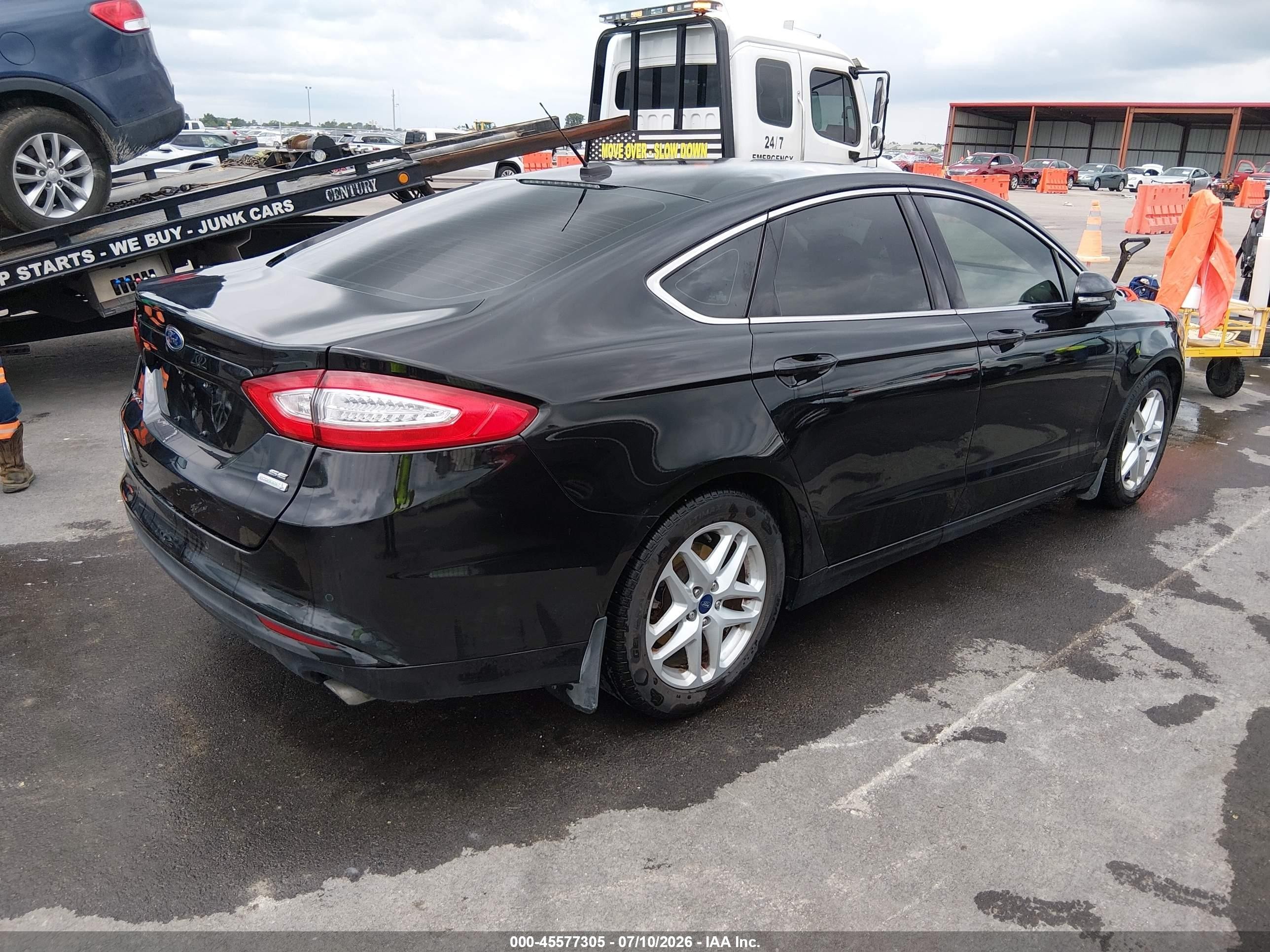 2014 Ford Fusion Se Black vin: 3FA6P0HD8ER241153