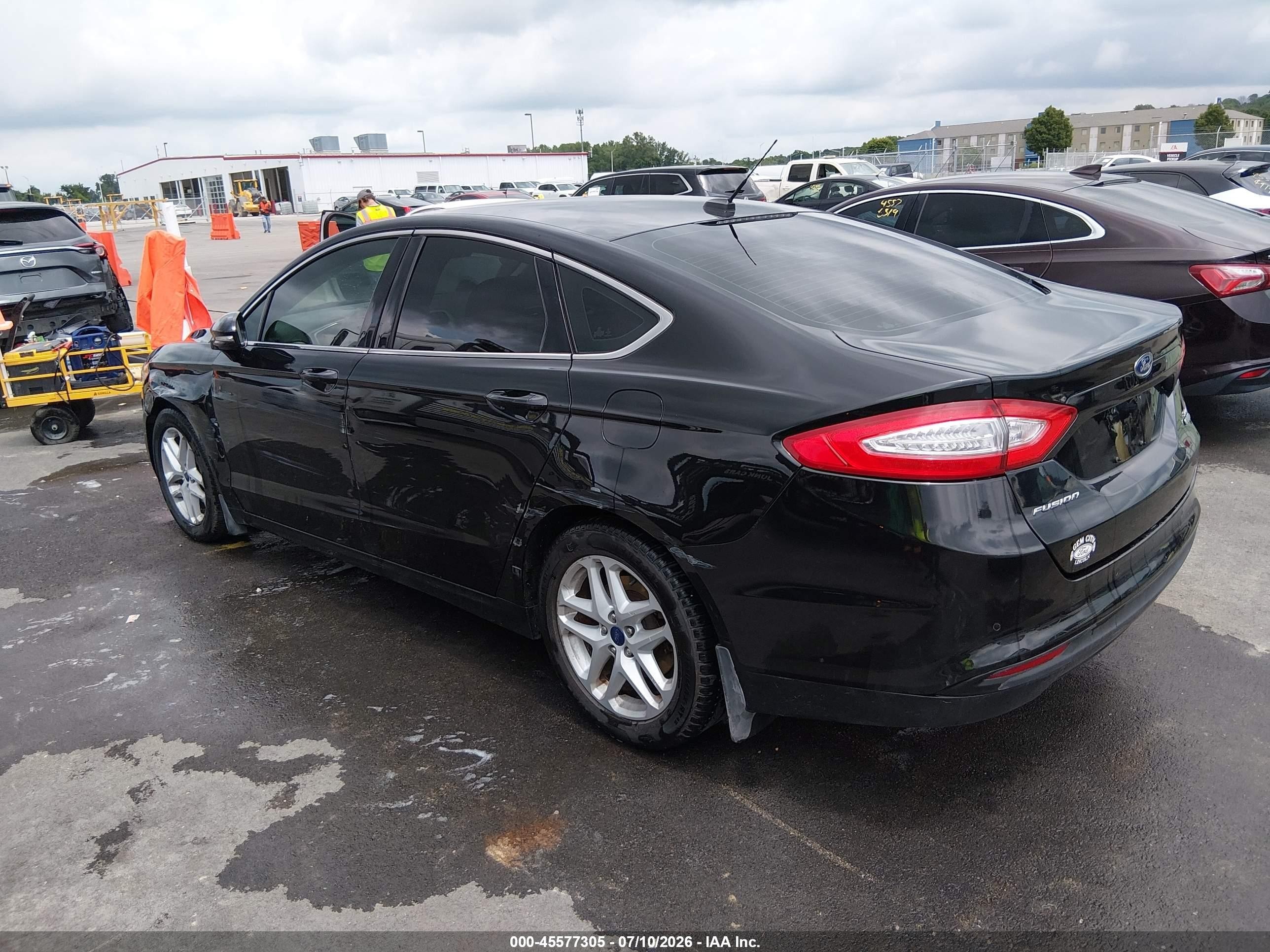 2014 Ford Fusion Se Black vin: 3FA6P0HD8ER241153