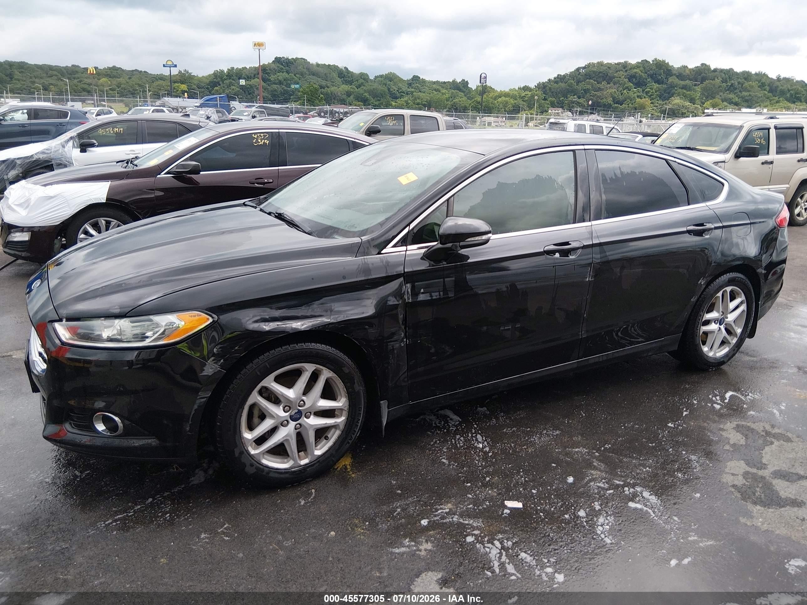 2014 Ford Fusion Se Black vin: 3FA6P0HD8ER241153