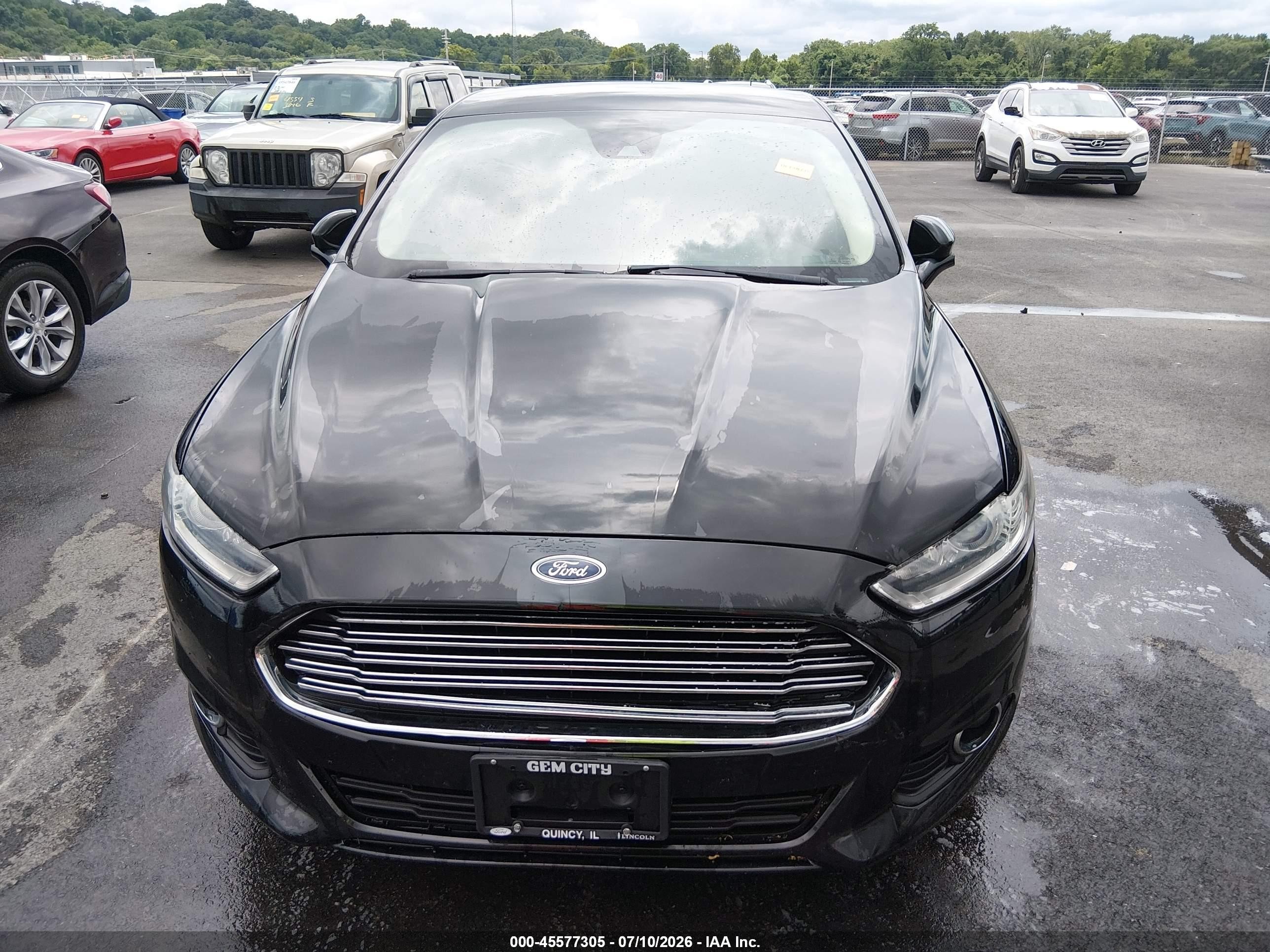 2014 Ford Fusion Se Black vin: 3FA6P0HD8ER241153
