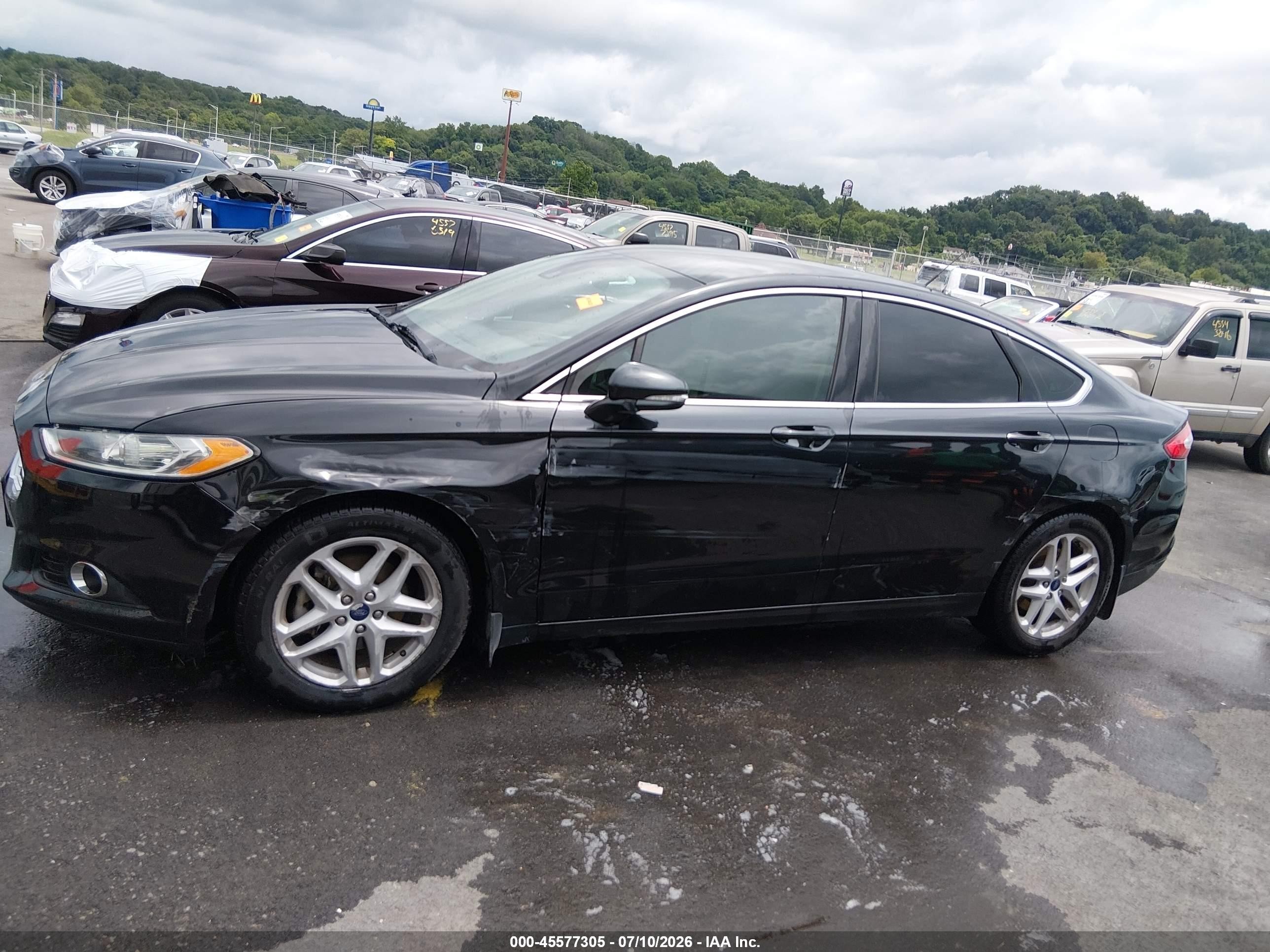 2014 Ford Fusion Se Black vin: 3FA6P0HD8ER241153