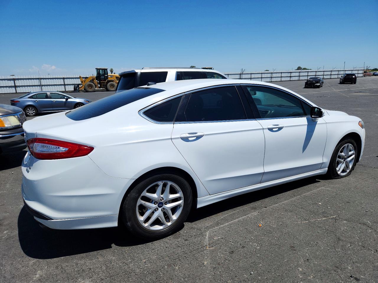 2014 Ford Fusion Se White vin: 3FA6P0HD8ER242495