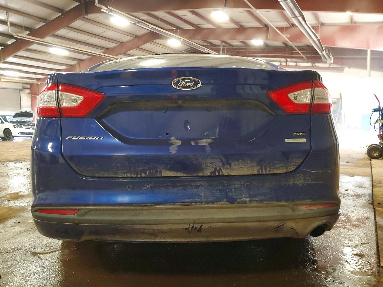 2014 Ford Fusion Se Blue vin: 3FA6P0HD8ER244473