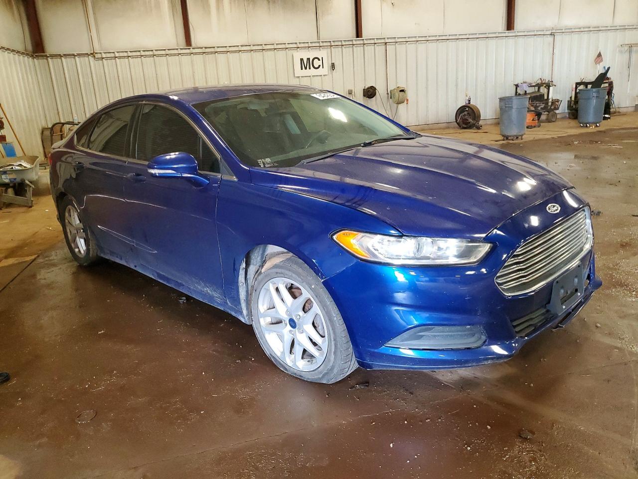 2014 Ford Fusion Se Blue vin: 3FA6P0HD8ER244473