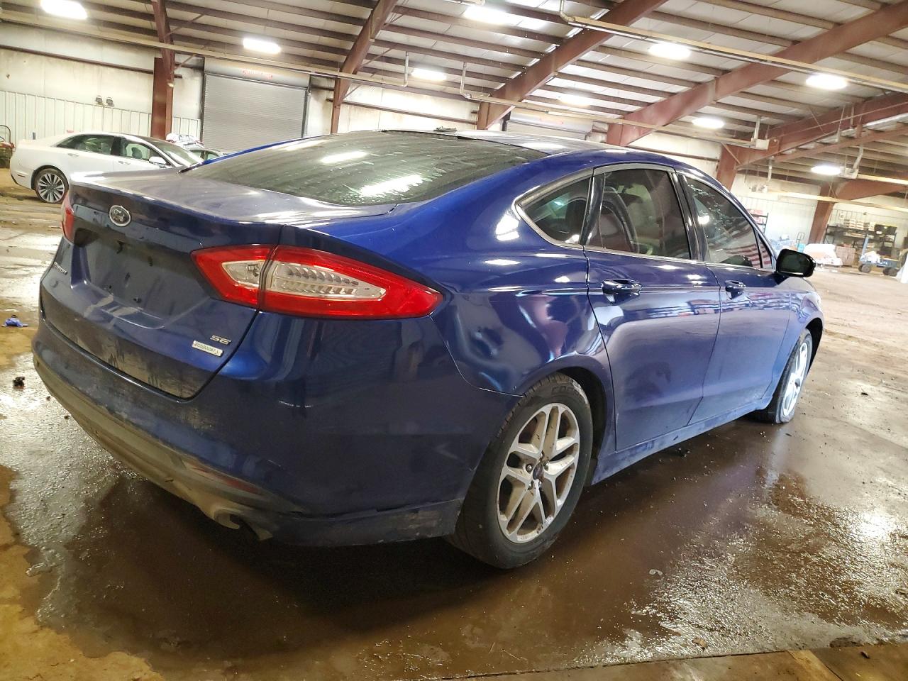 2014 Ford Fusion Se Blue vin: 3FA6P0HD8ER244473