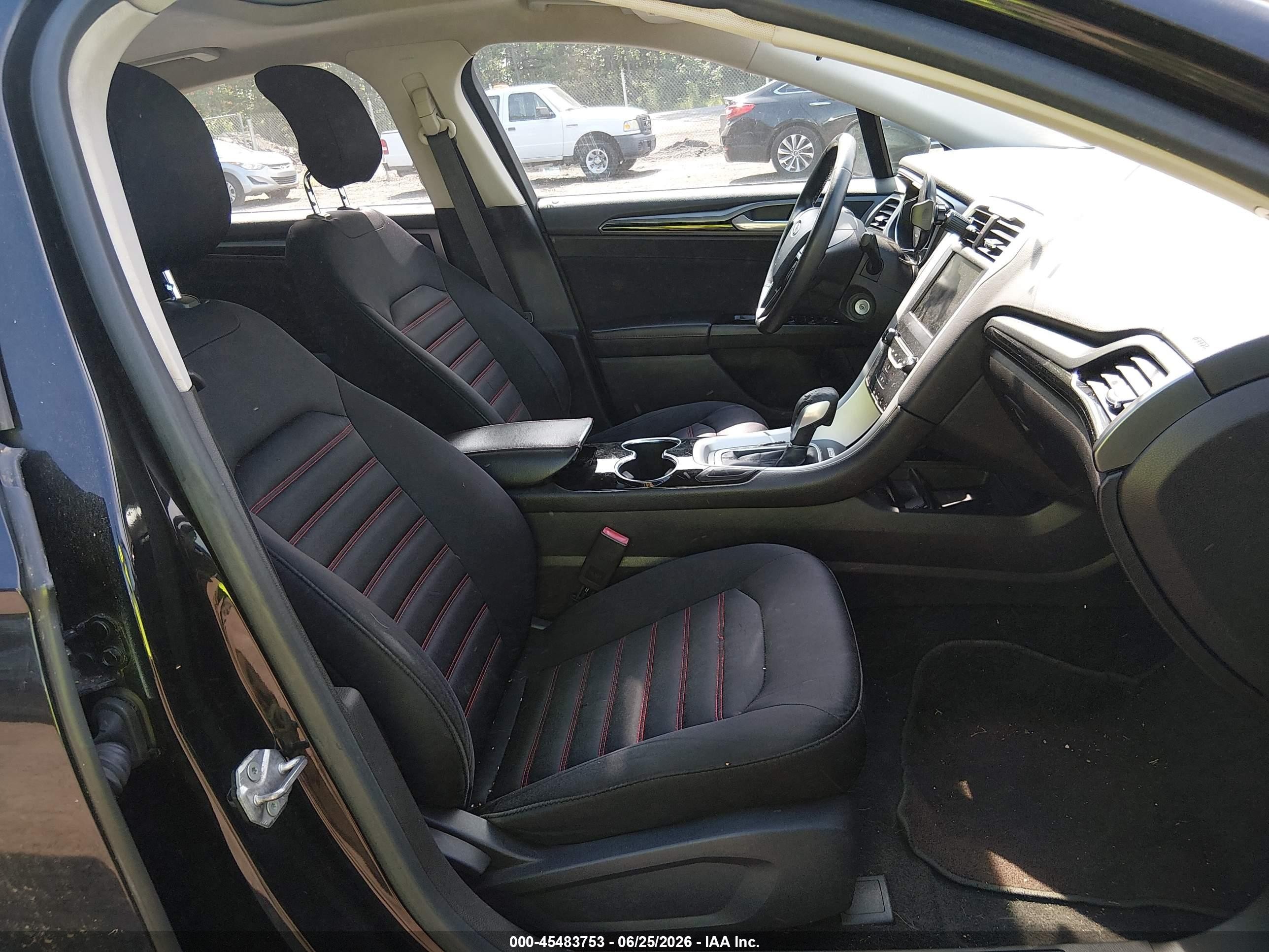 2014 Ford Fusion Se Black vin: 3FA6P0HD8ER252668