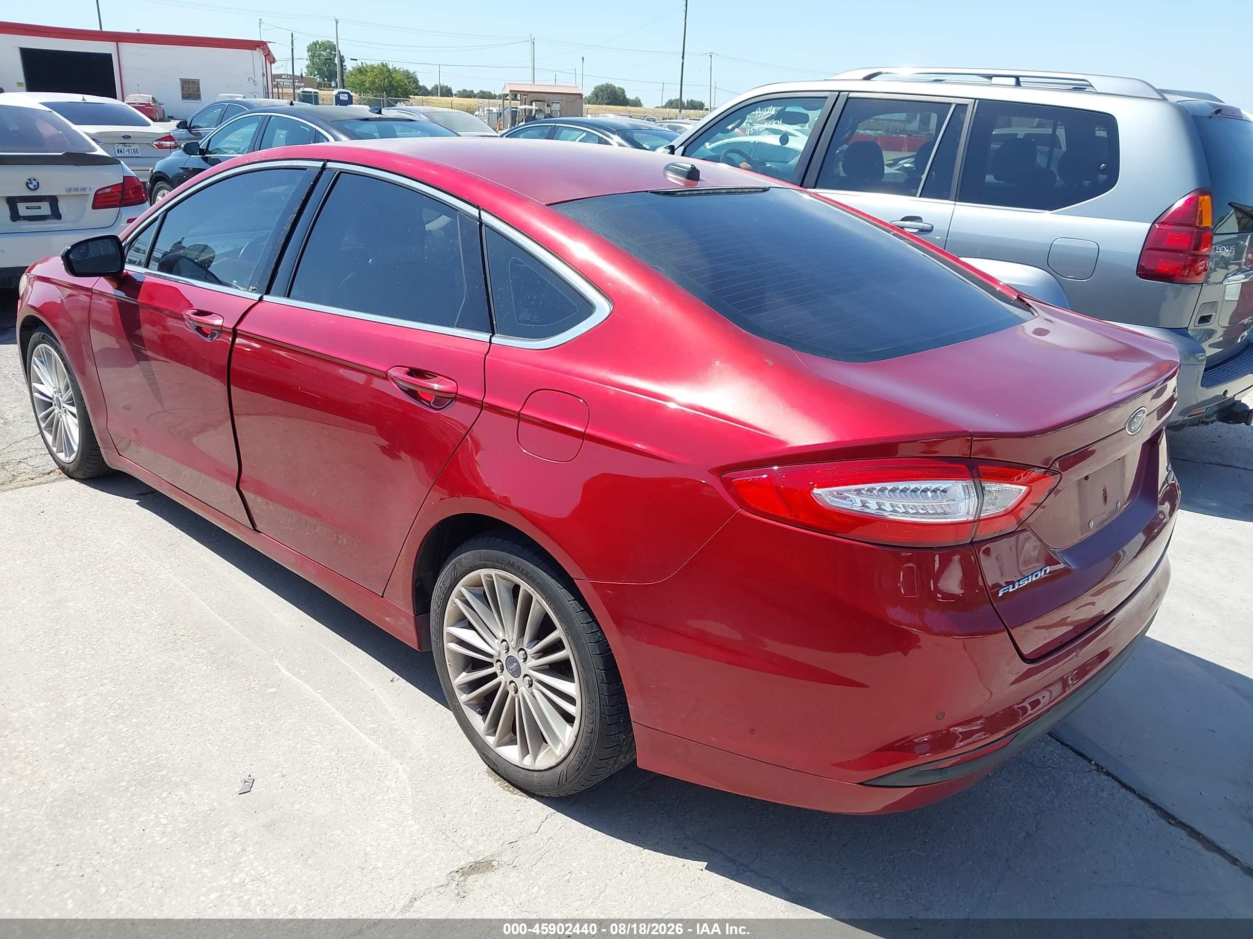 2014 Ford Fusion Se Maroon vin: 3FA6P0HD8ER283368
