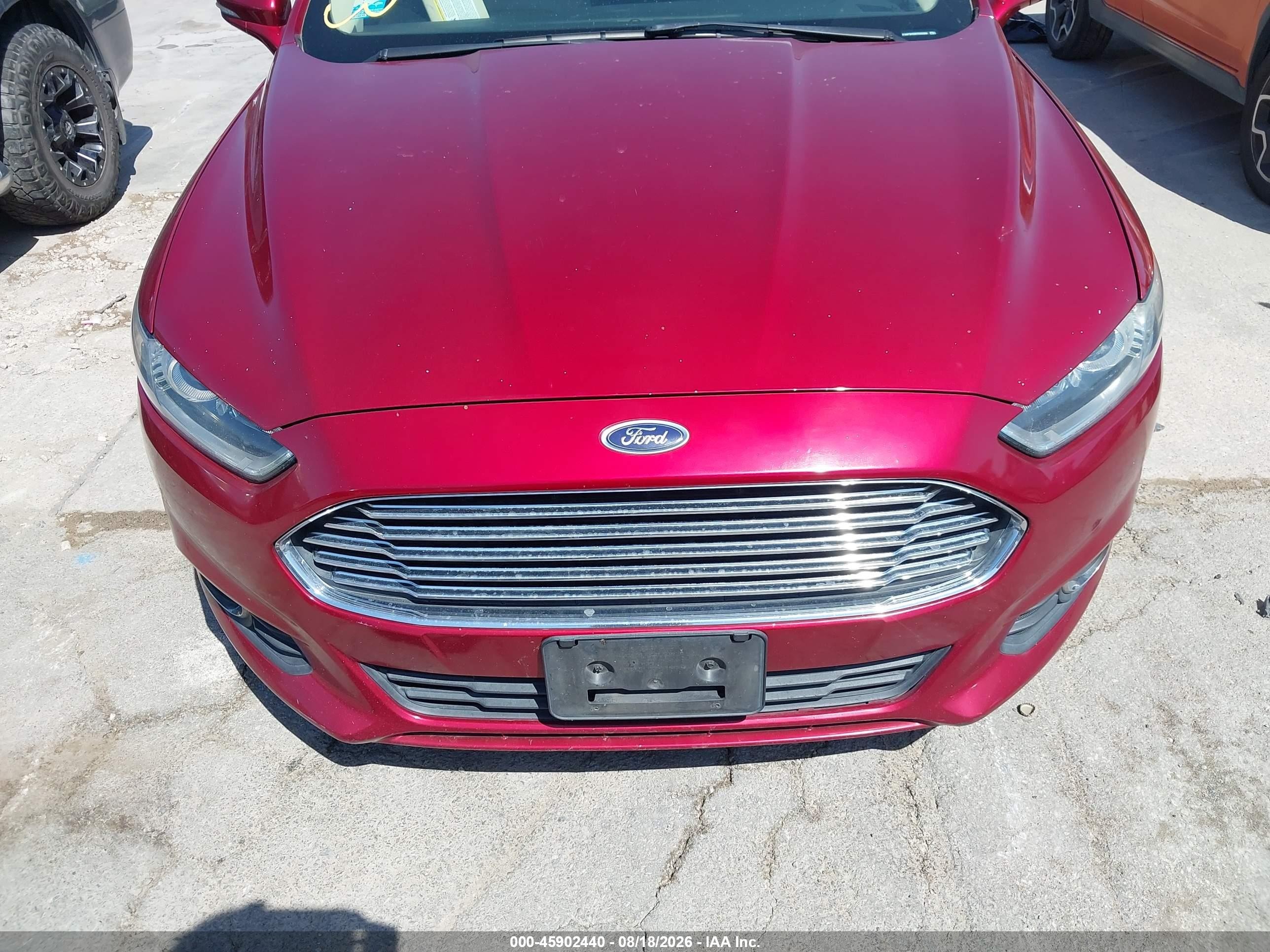2014 Ford Fusion Se Maroon vin: 3FA6P0HD8ER283368